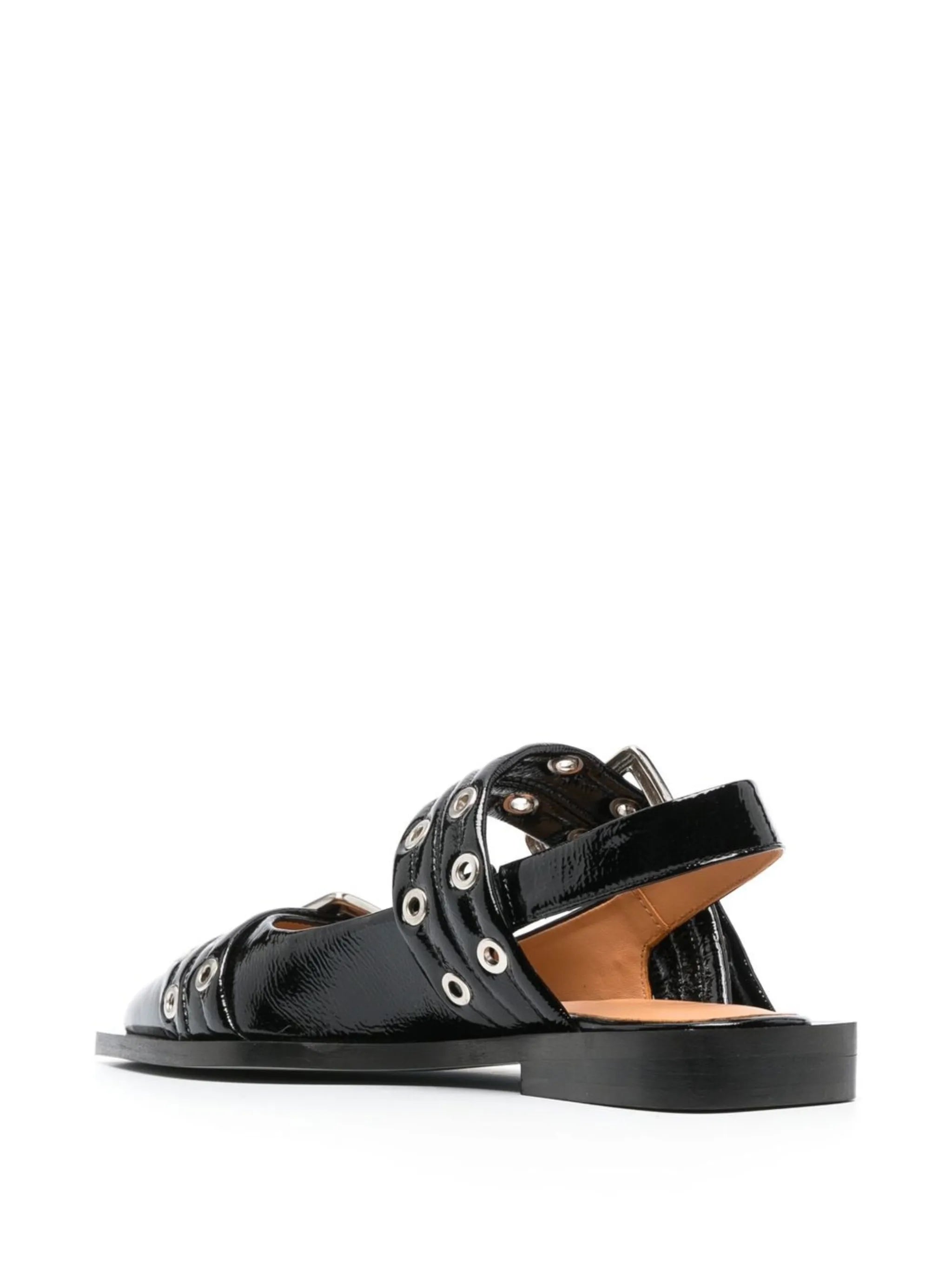 20mm eyelet-detail leather ballerinas