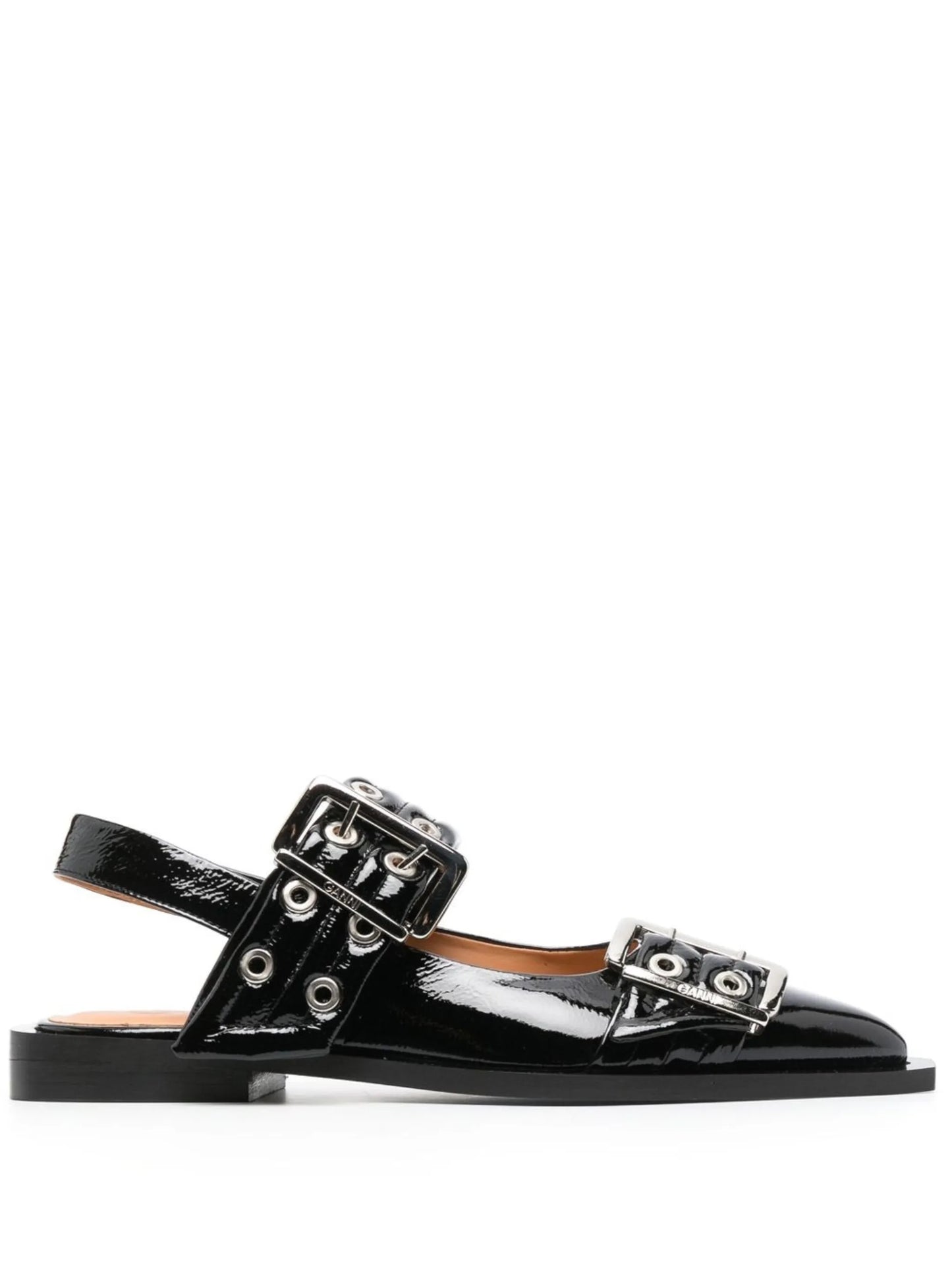 20mm eyelet-detail leather ballerinas