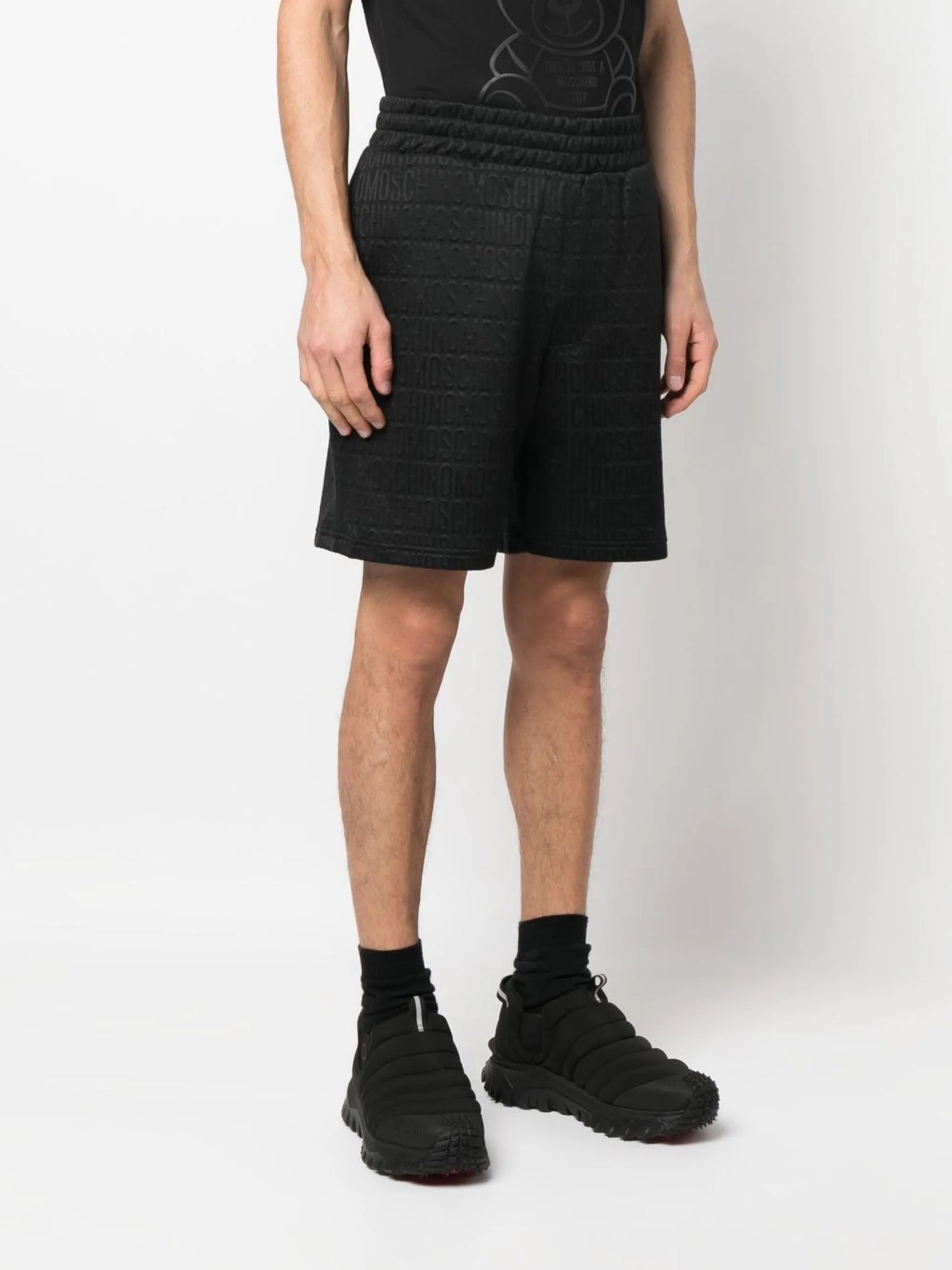 all-over logo-print shorts