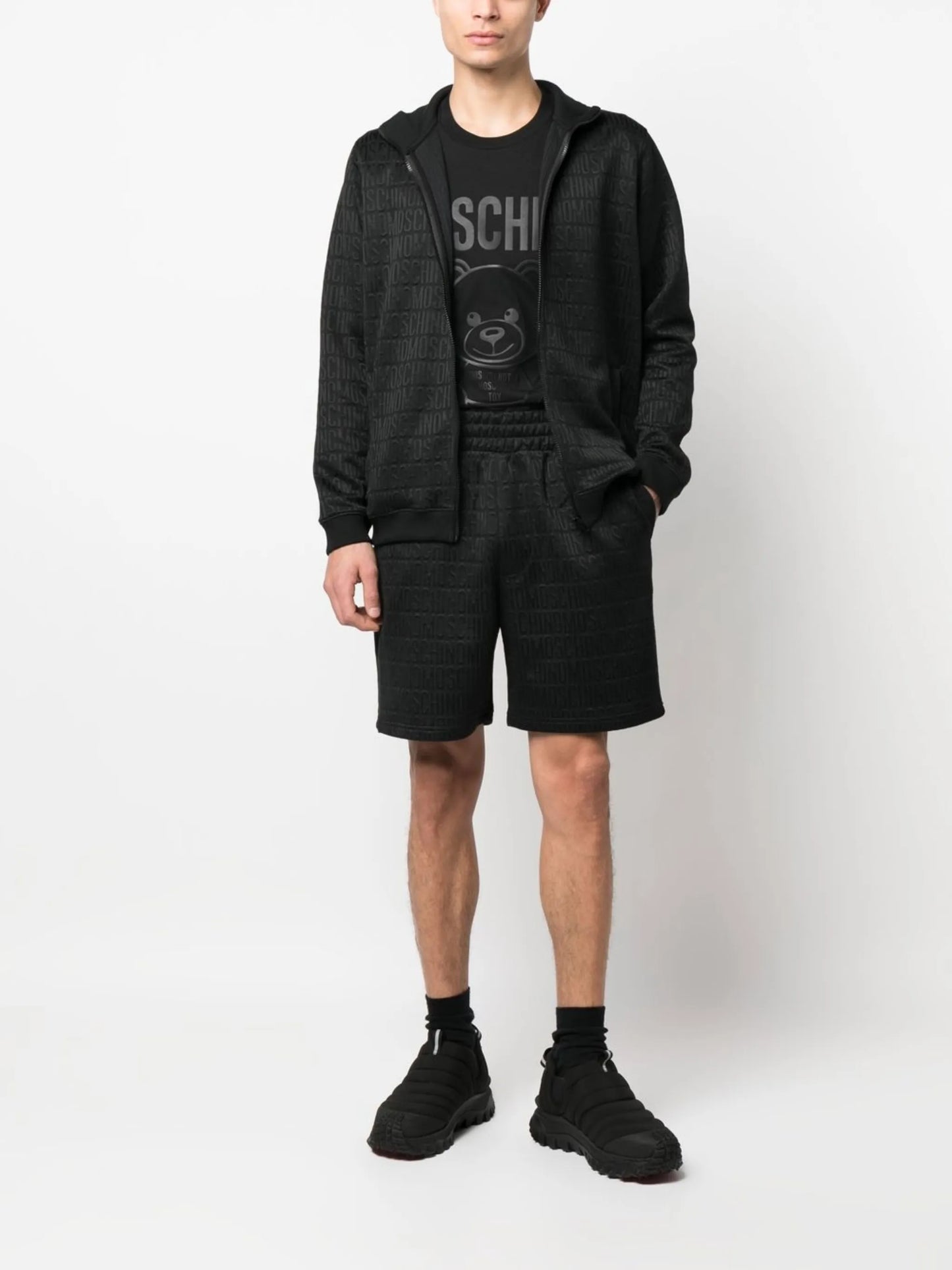 all-over logo-print shorts