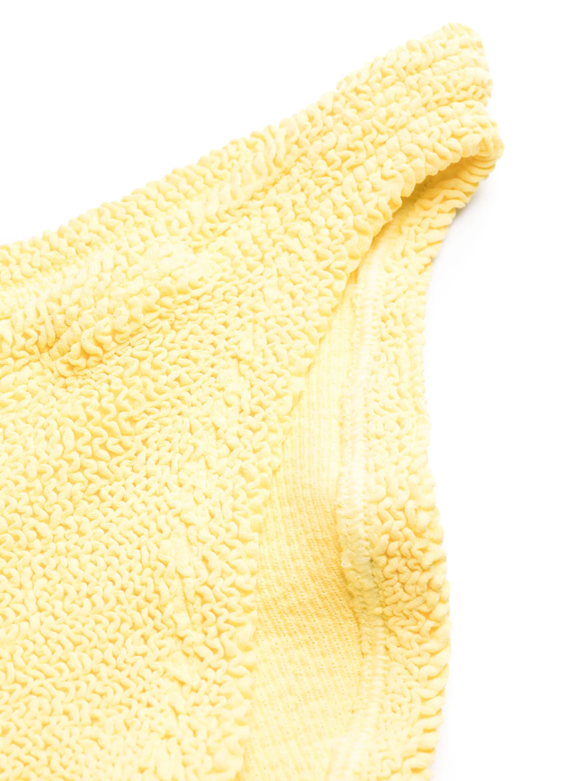 Juno twisted-top crinkled bikini