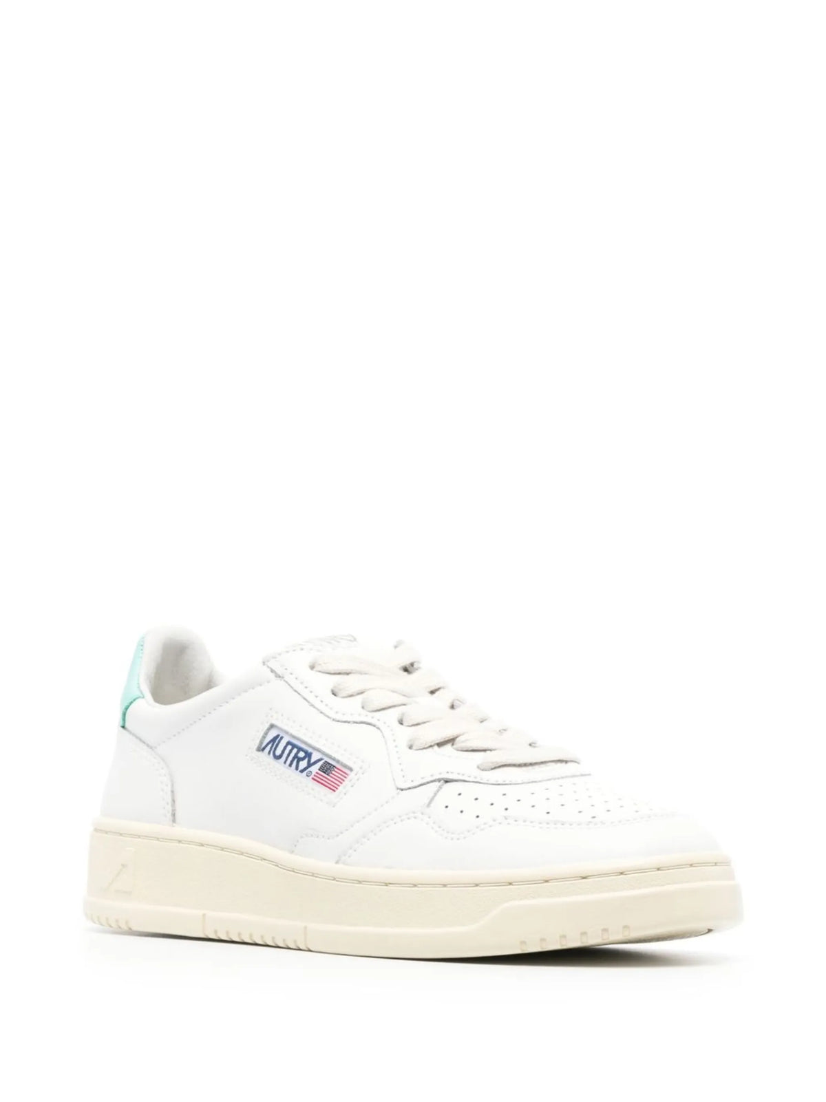 logo-patch lace-up sneakers