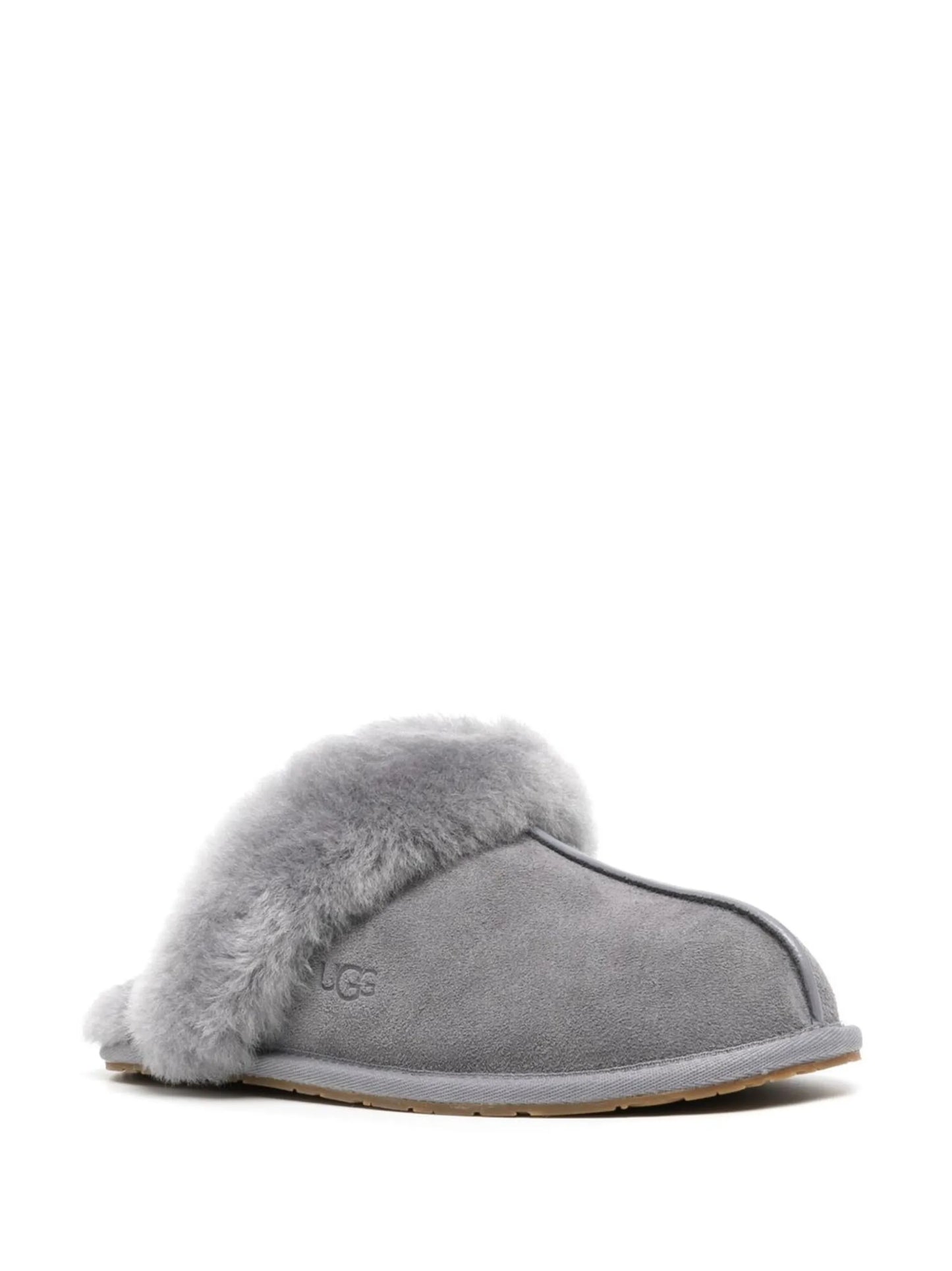 Scuffette II fur-trimmed slippers