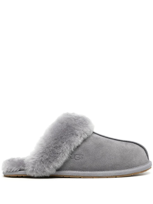 Scuffette II fur-trimmed slippers