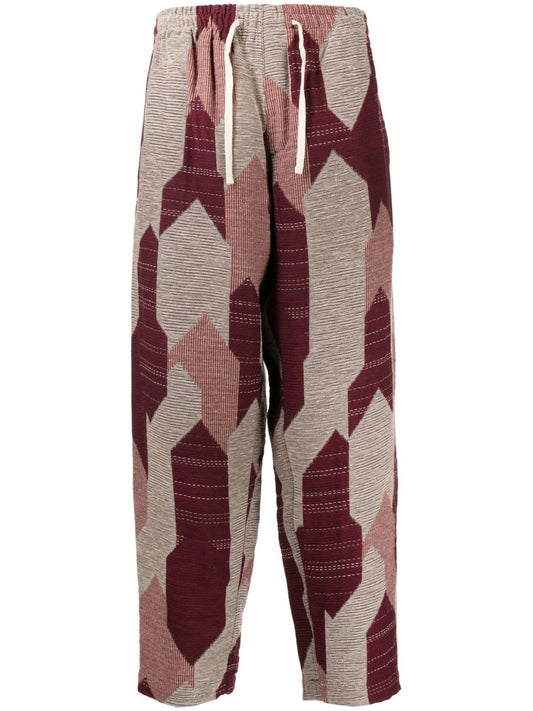 Alva Skate abstract-pattern cropped trousers