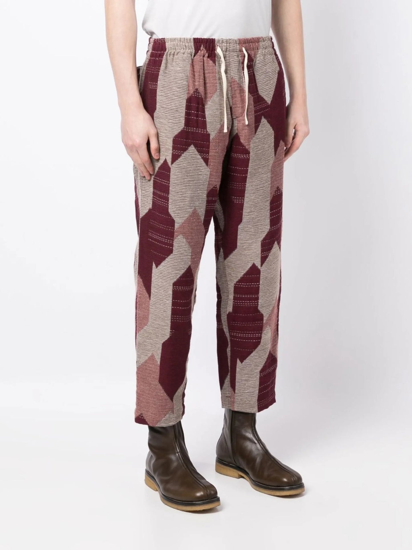 Alva Skate abstract-pattern cropped trousers