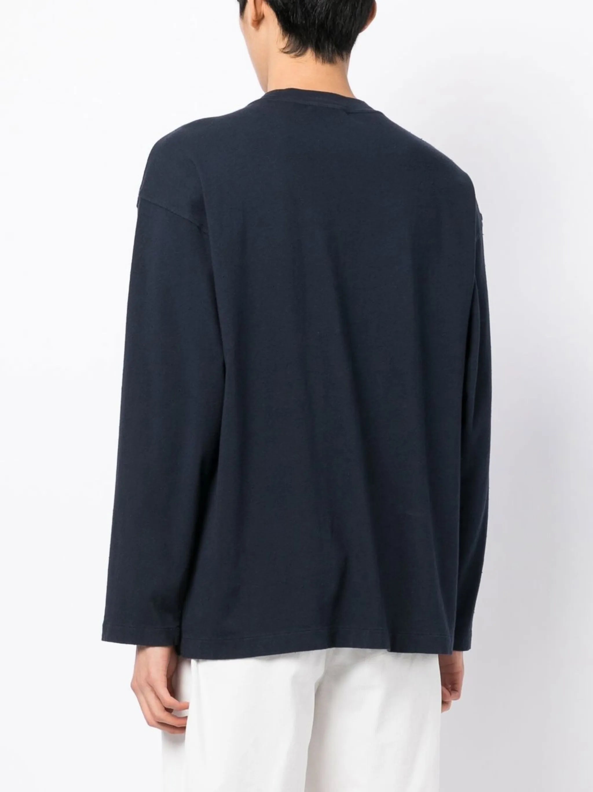 embroidered-motif long-sleeve T-shirt