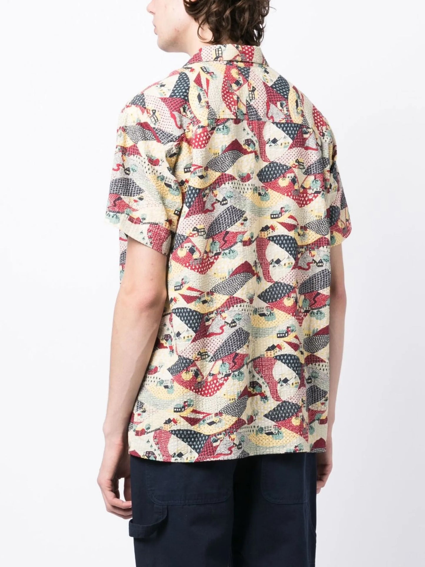 graphic-print short-sleeve shirt