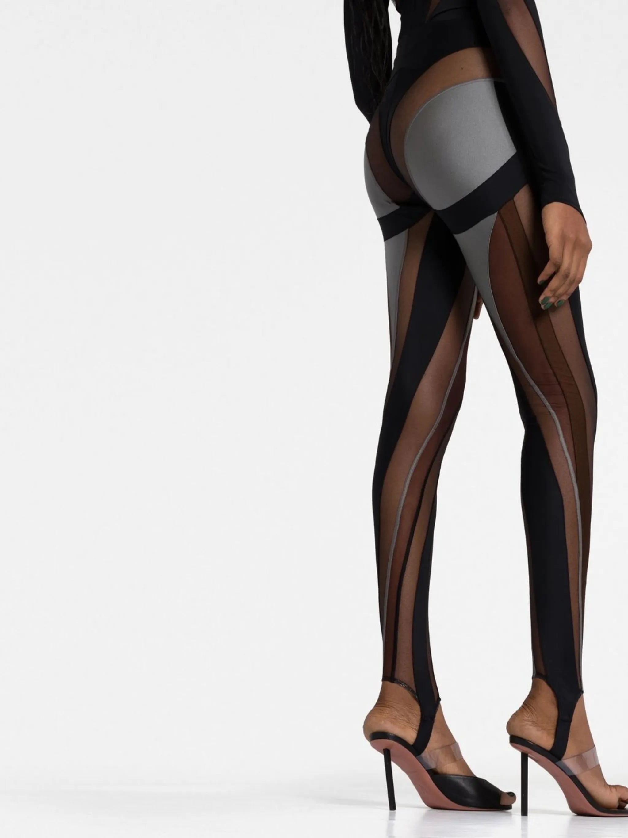 Spiral panelled leggings