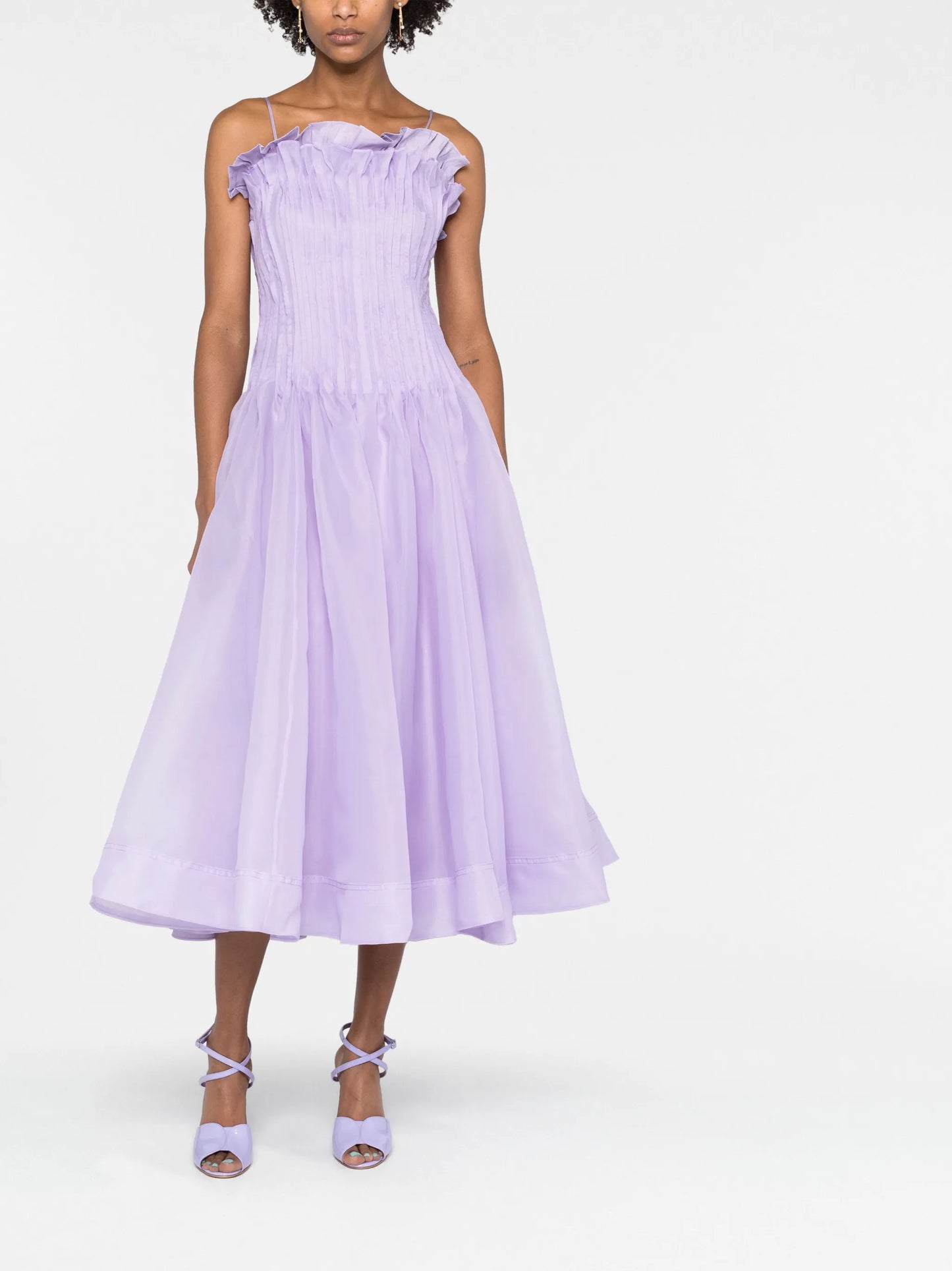 Horizon organza midi dress