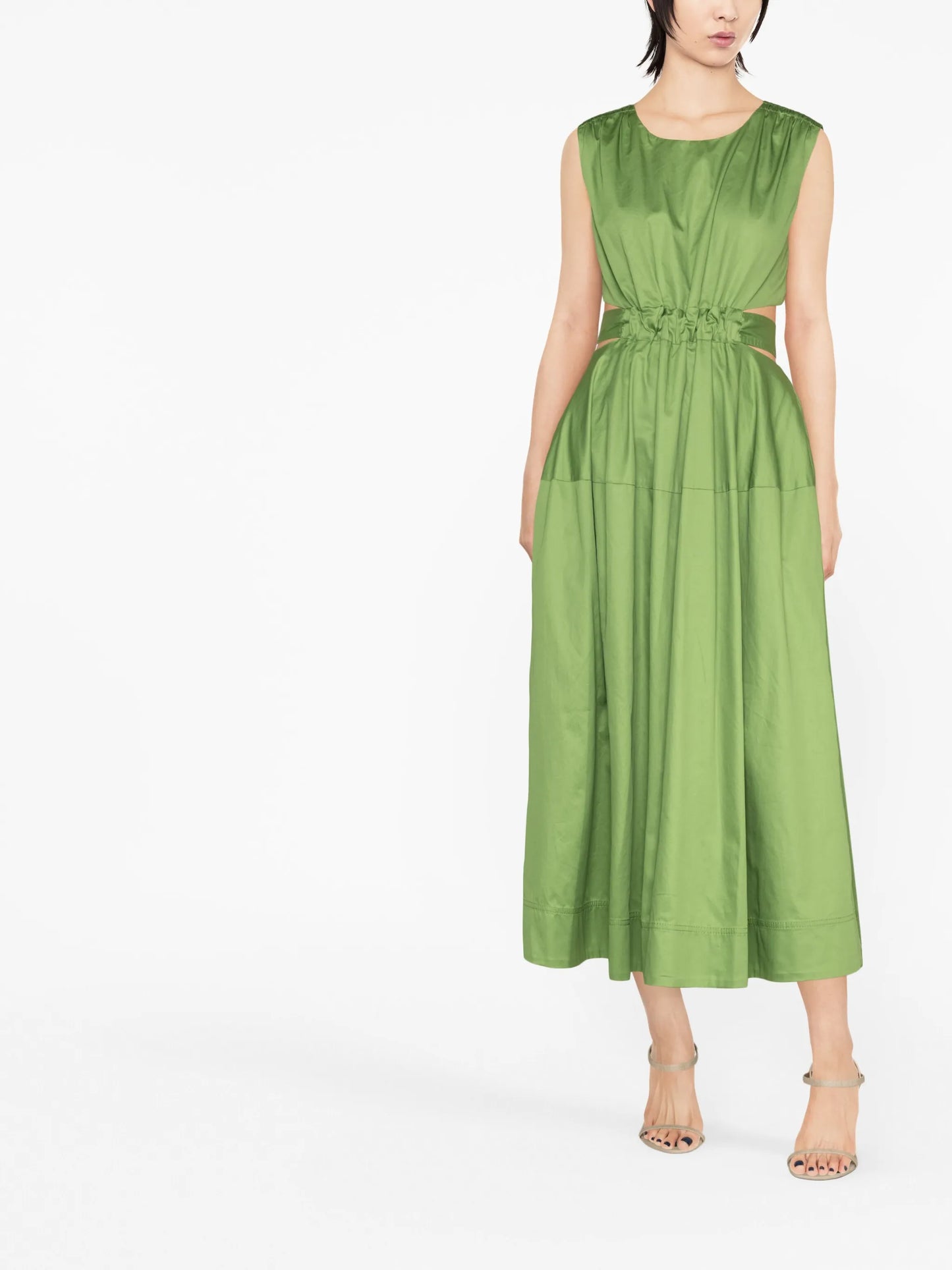 Zorina tie-detail midi dress