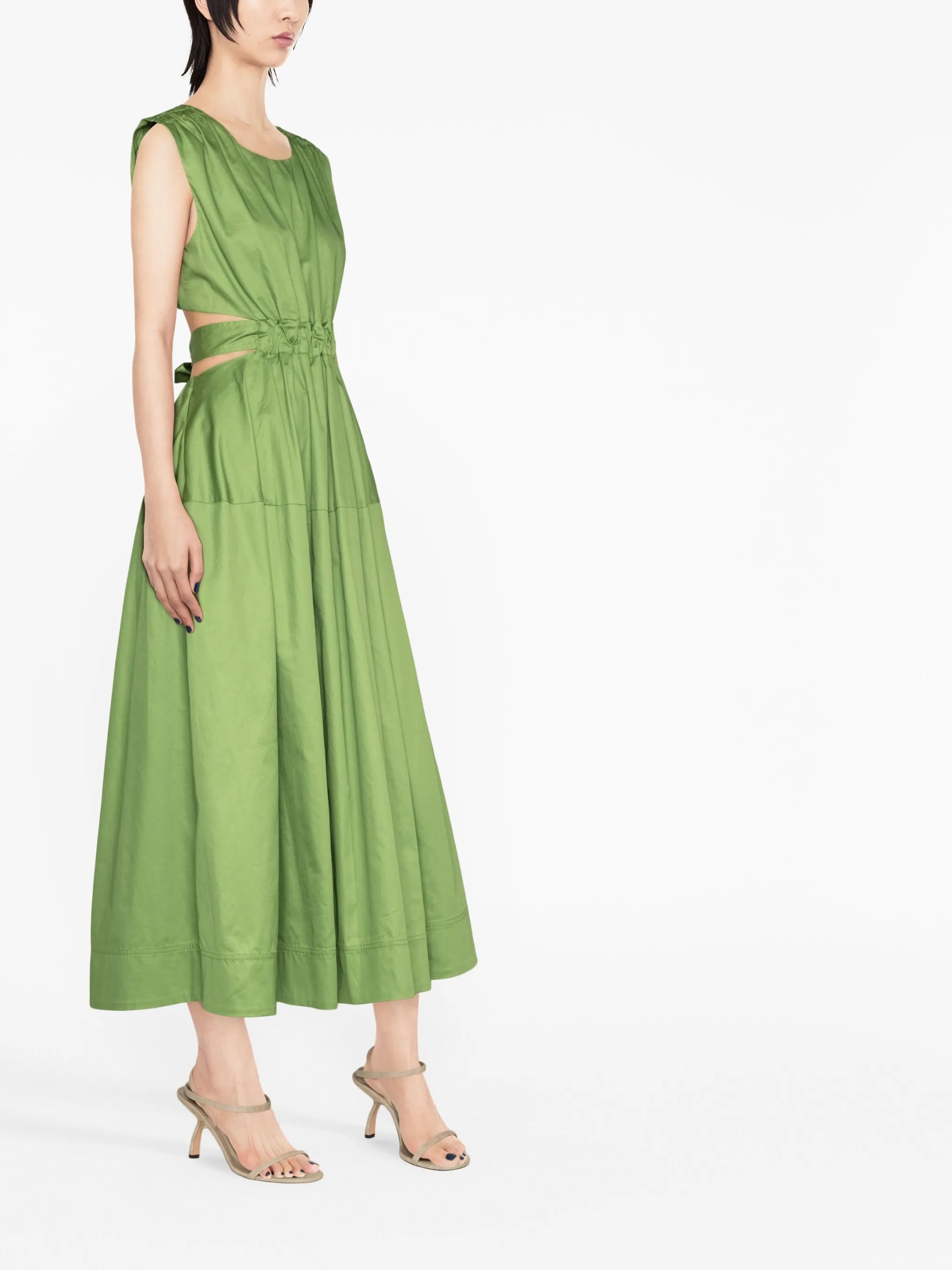 Zorina tie-detail midi dress