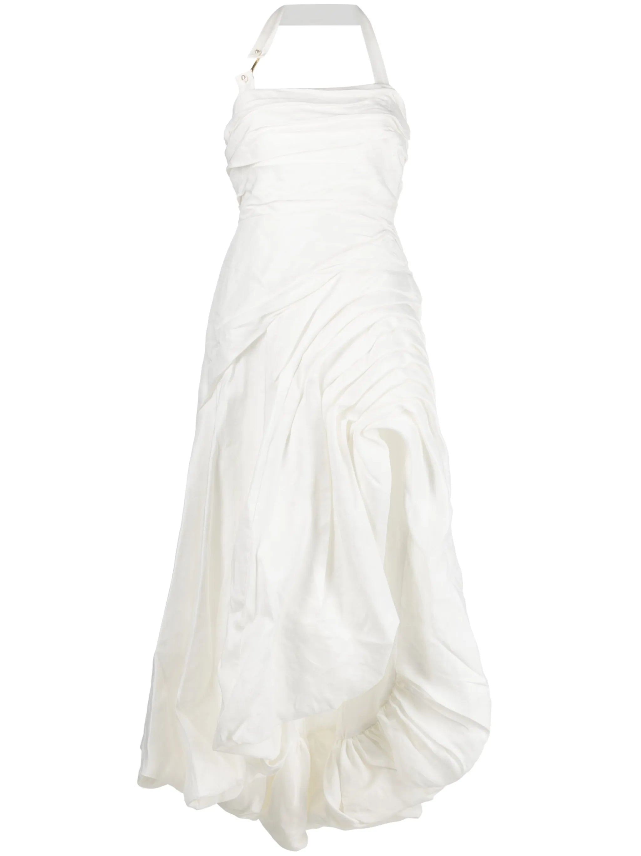 Mika draped split midi dress