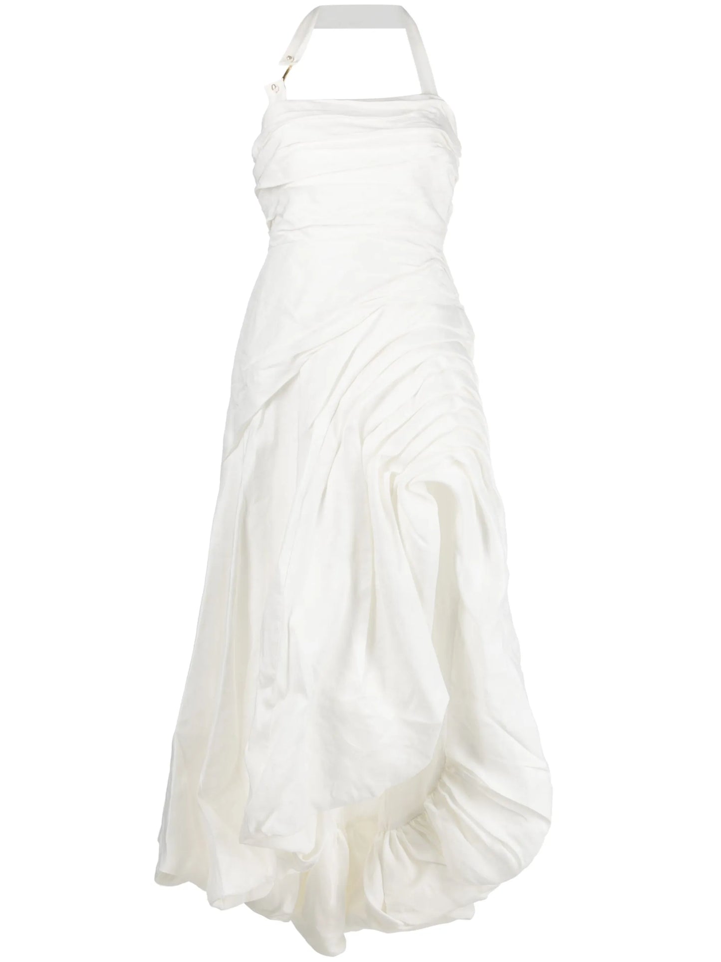 Mika draped split midi dress