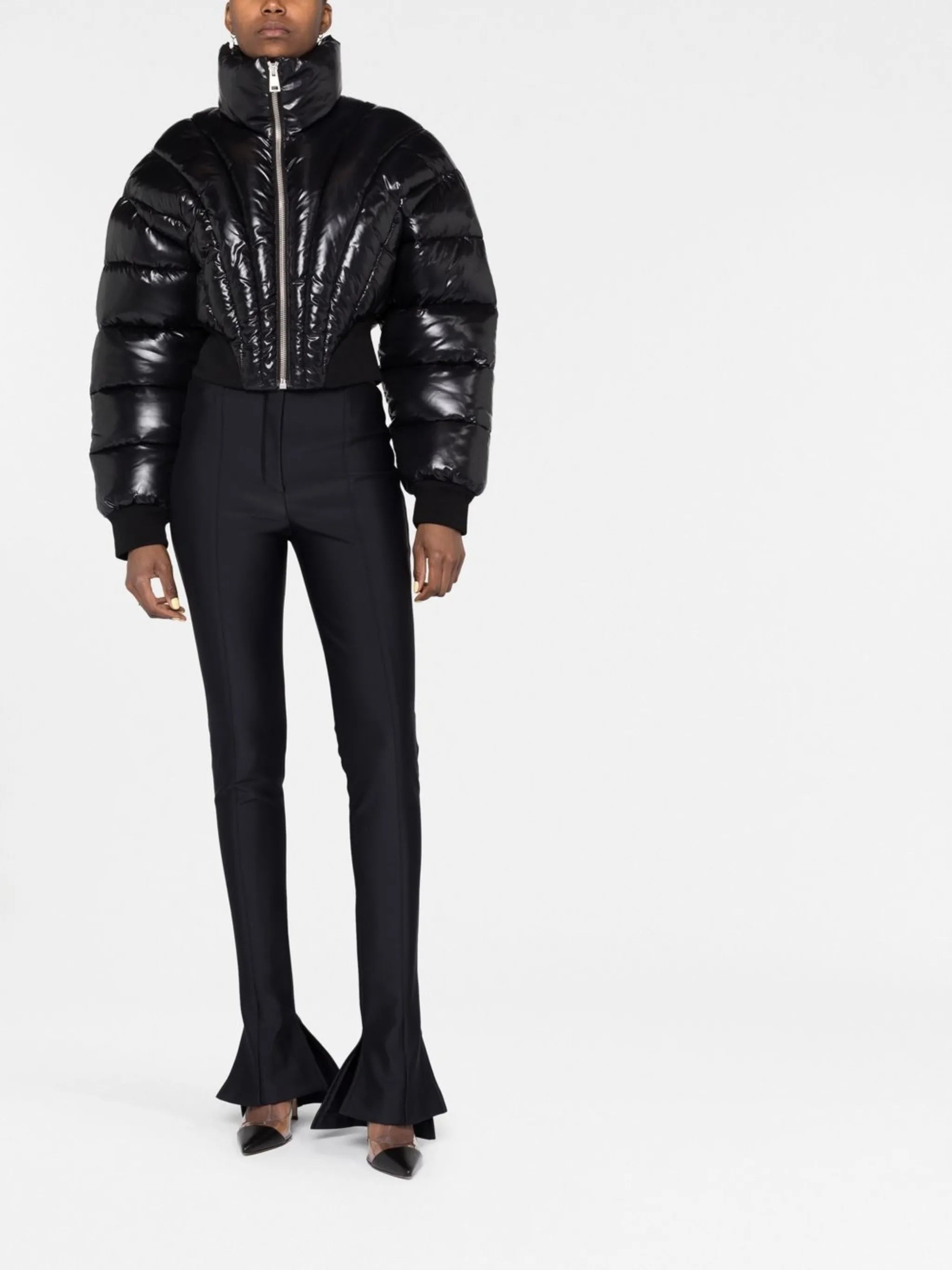 cropped puffer jacket