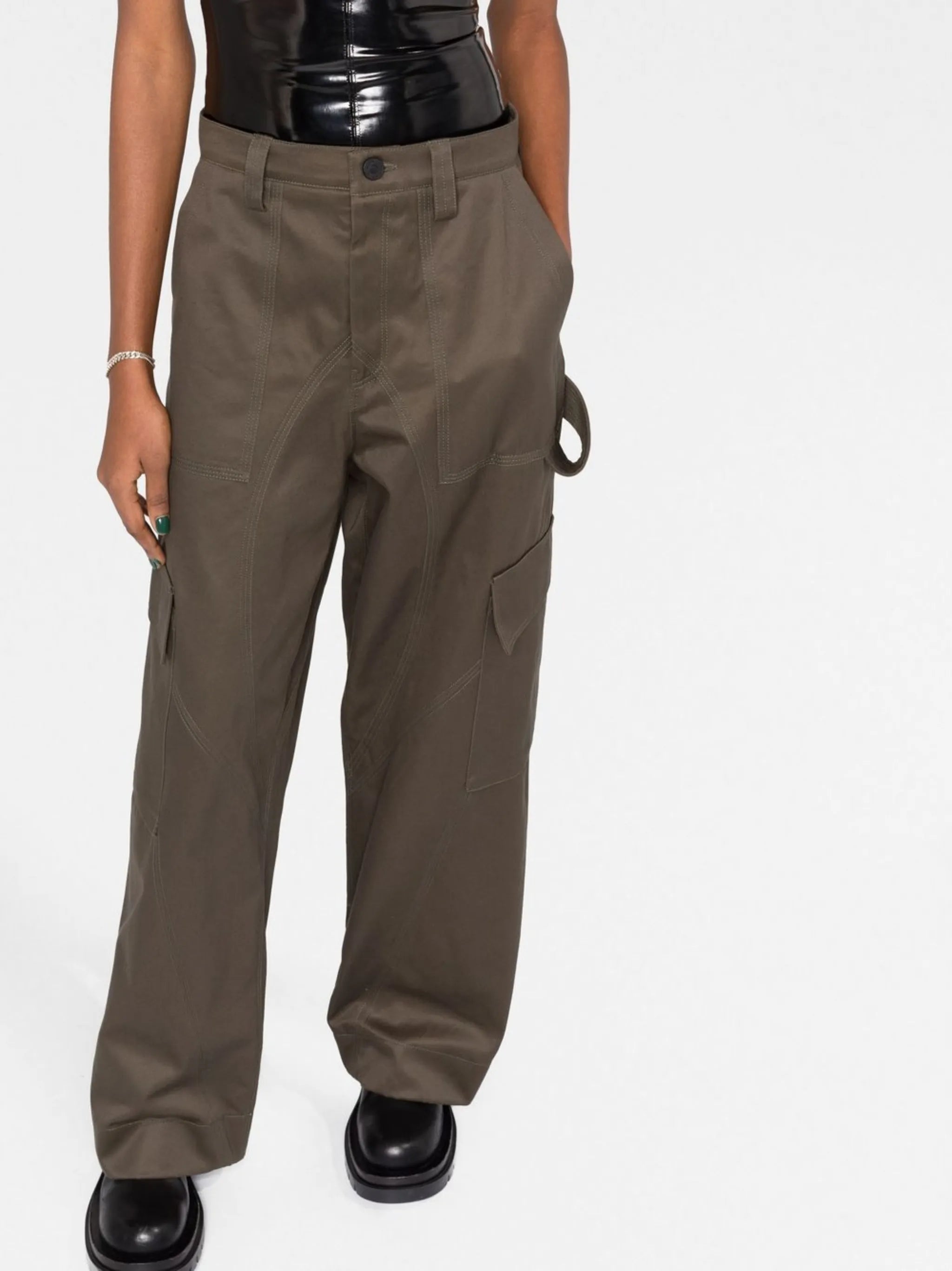 cotton cargo trousers