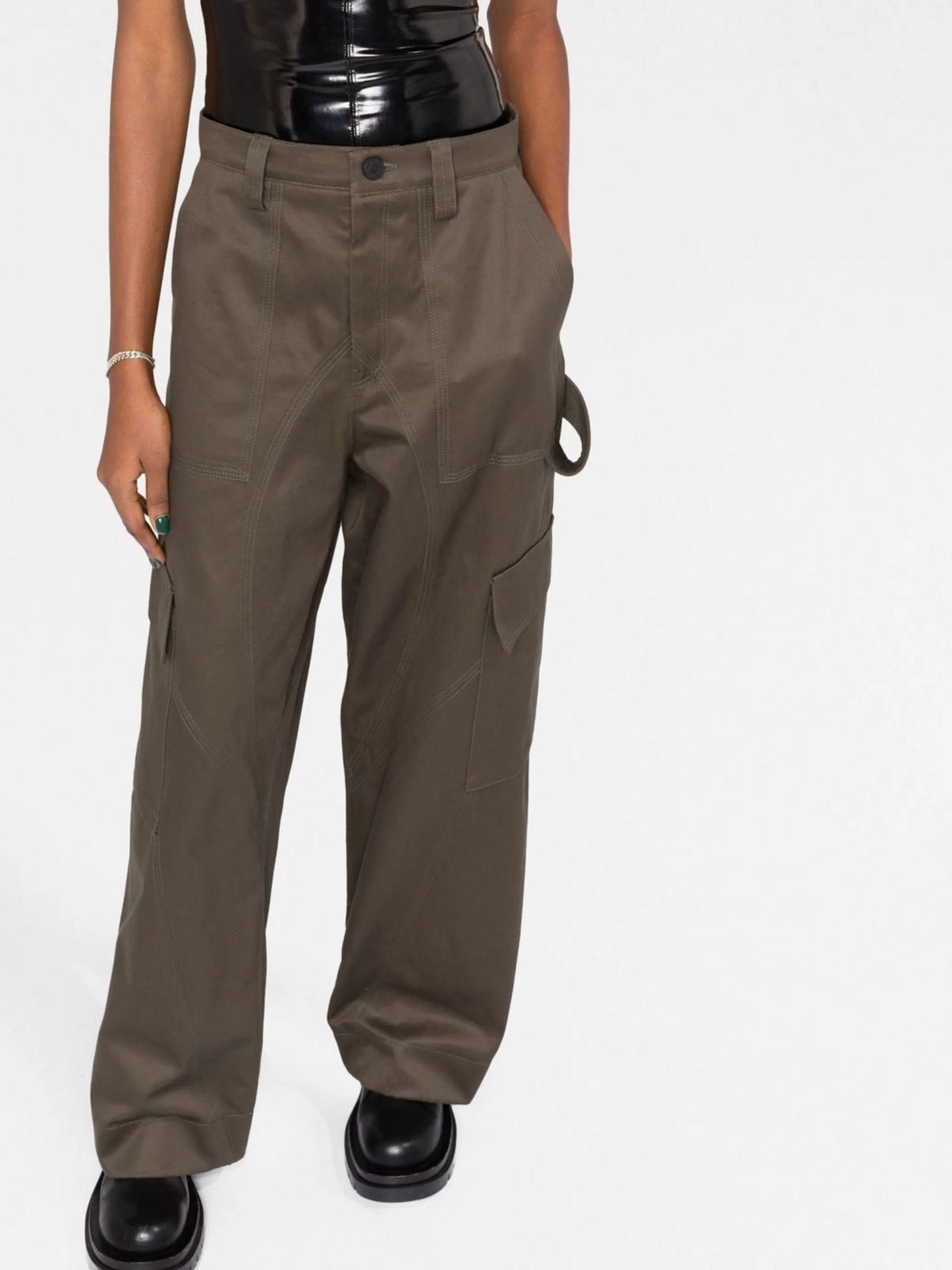 cotton cargo trousers