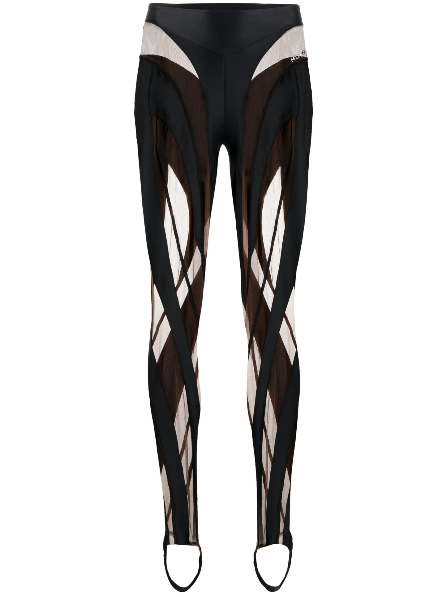 high-waisted multi-panel leggings