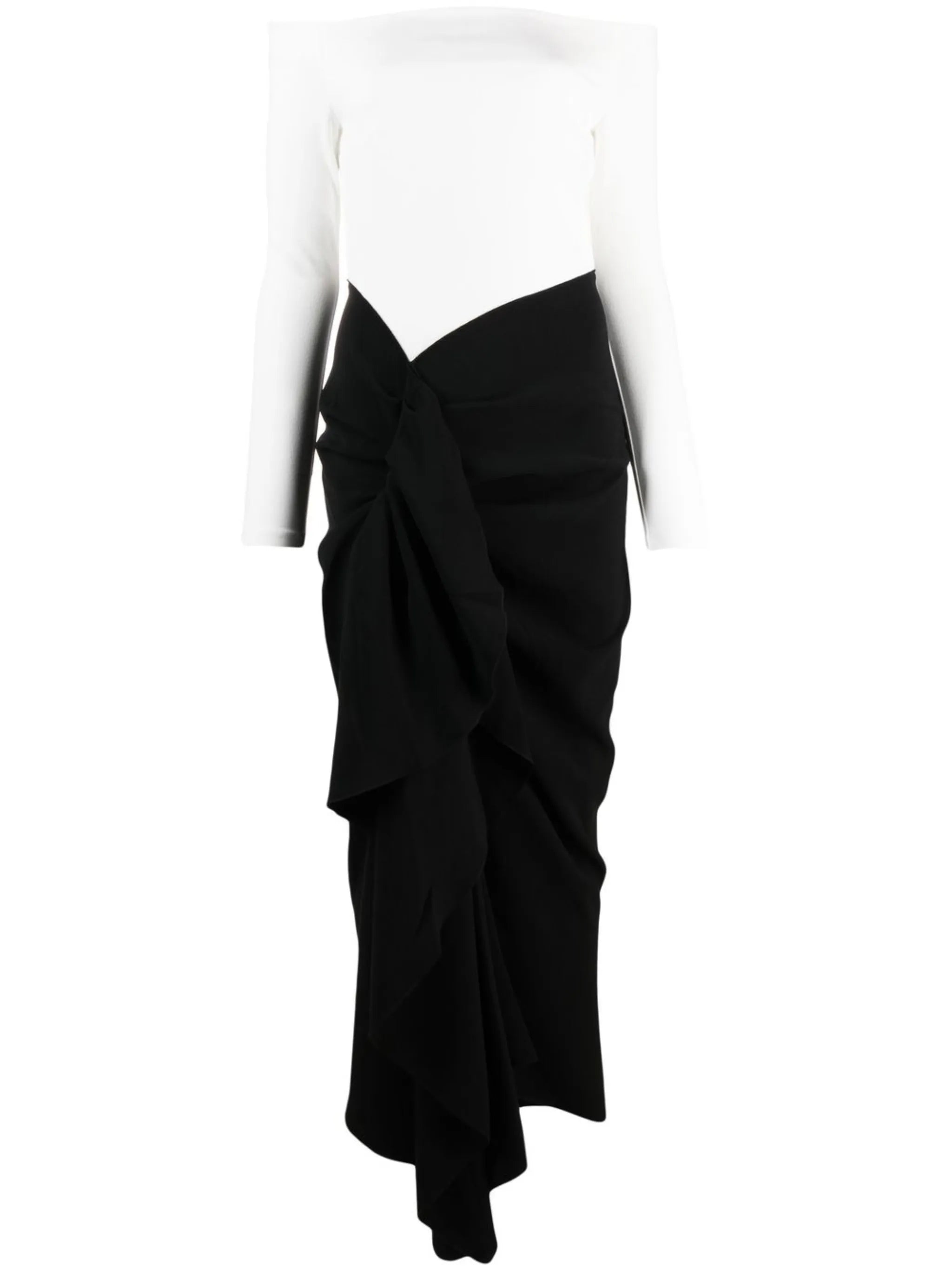 Lotus off-shoulder maxi dress