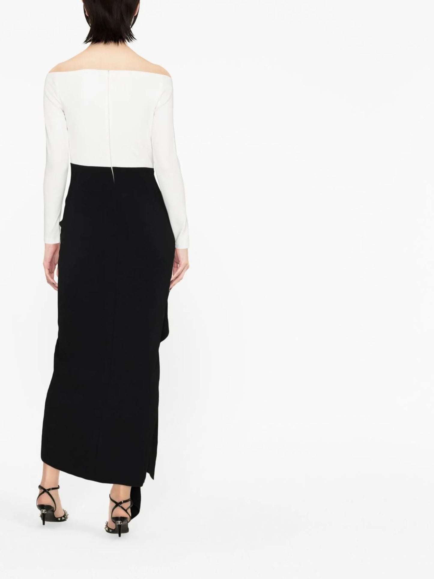Lotus off-shoulder maxi dress