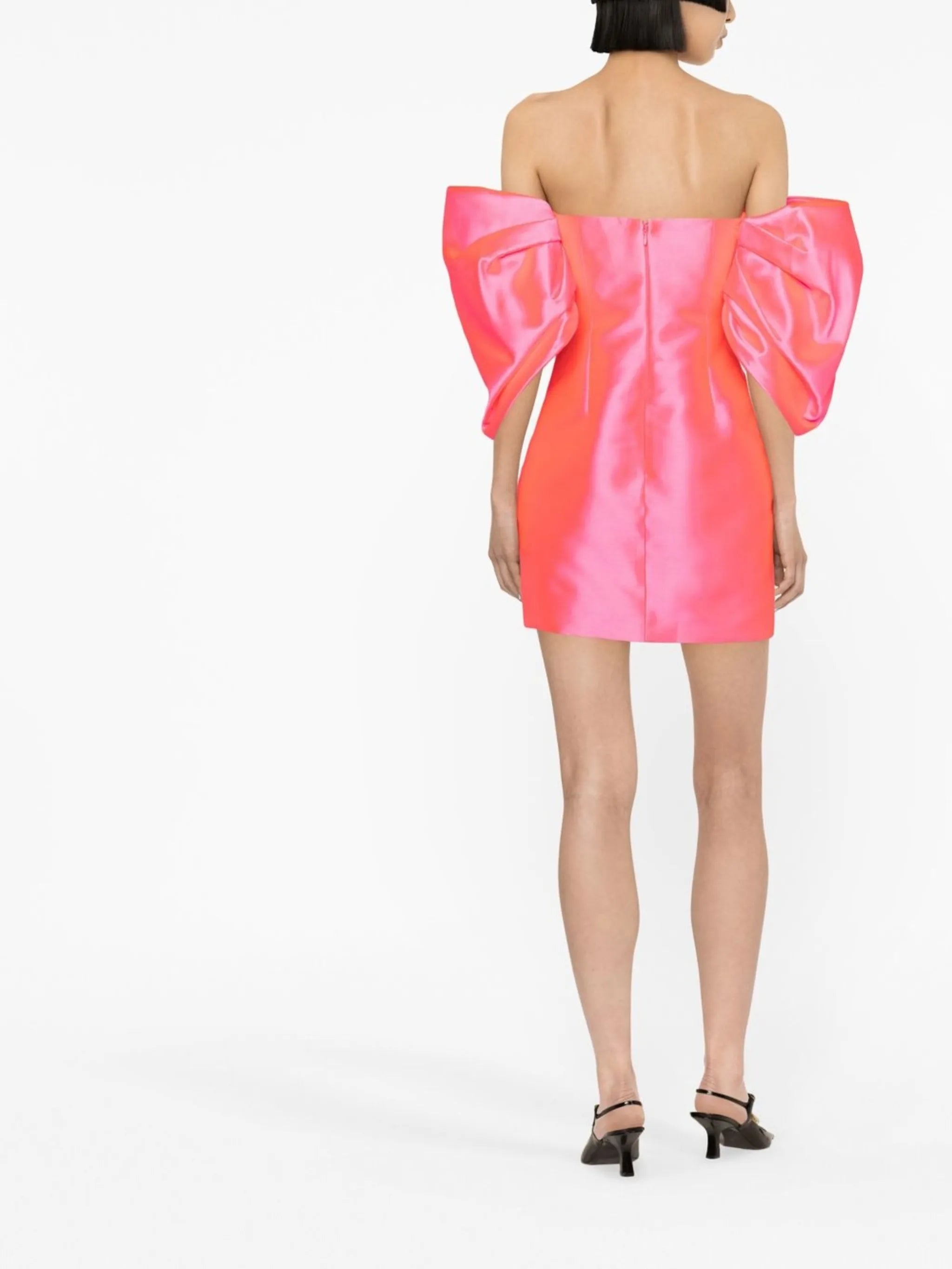 Solace Elina puff-sleeve minidress