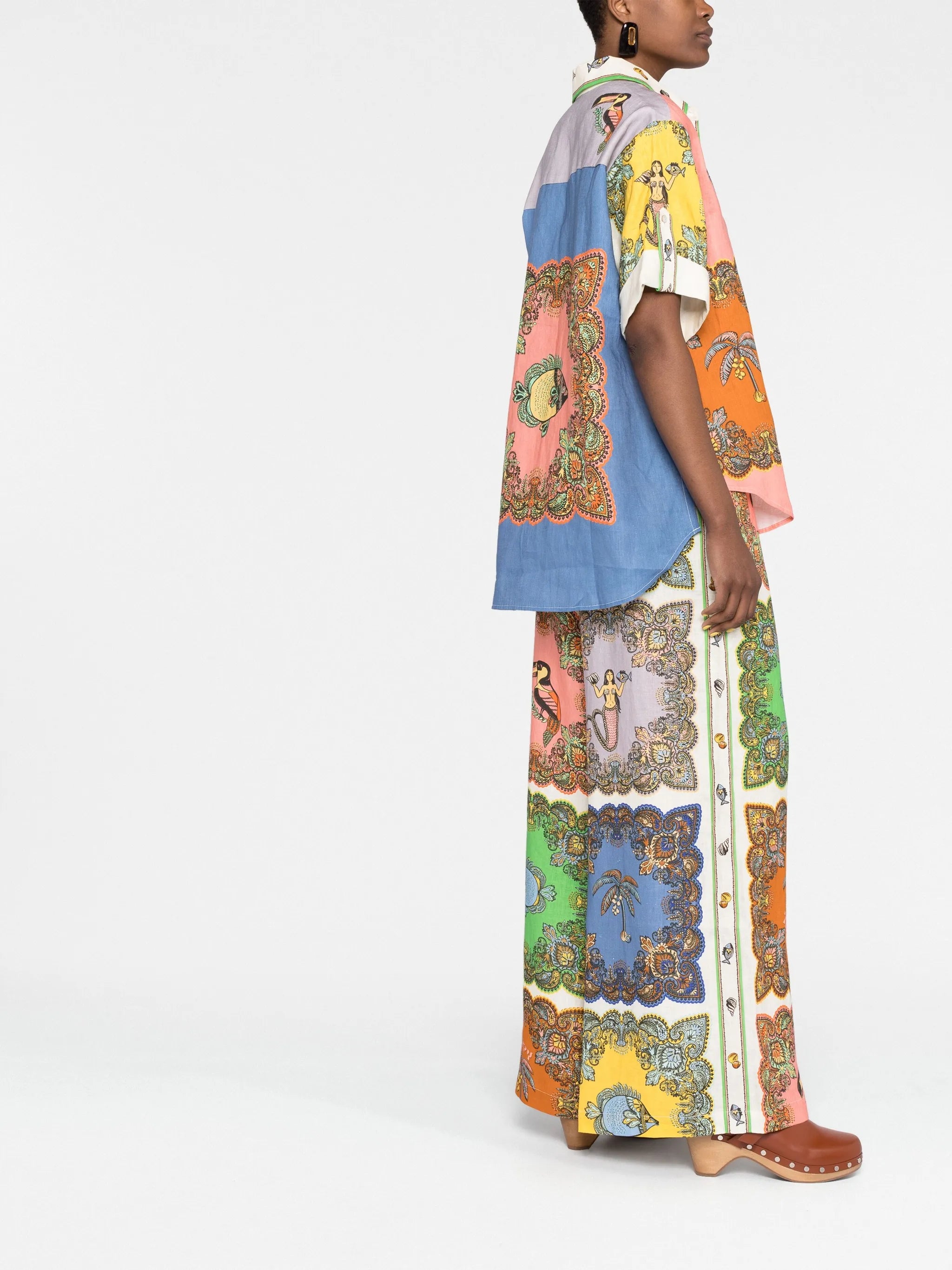 Trippy Troppo palazzo trousers