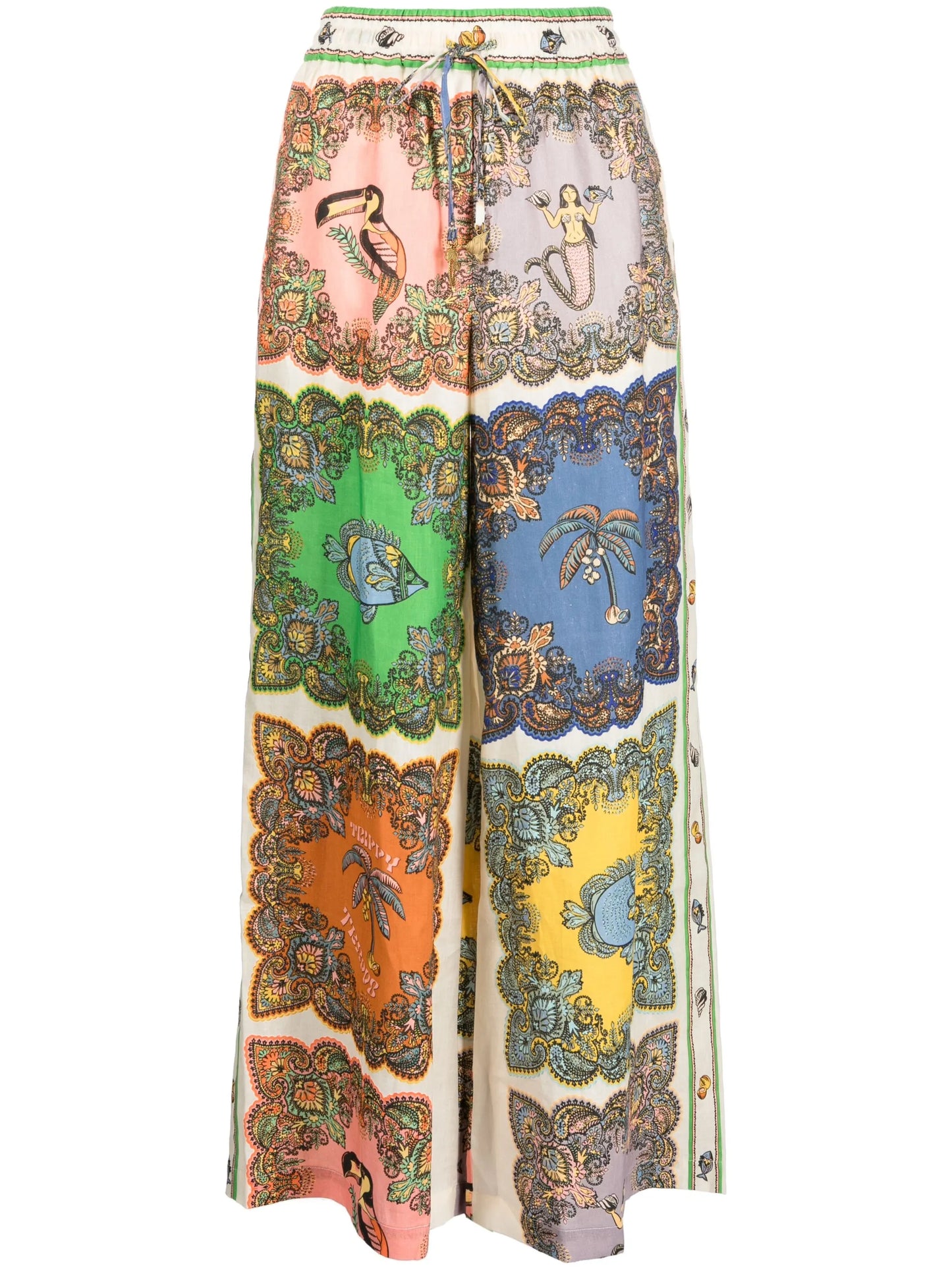 Trippy Troppo palazzo trousers