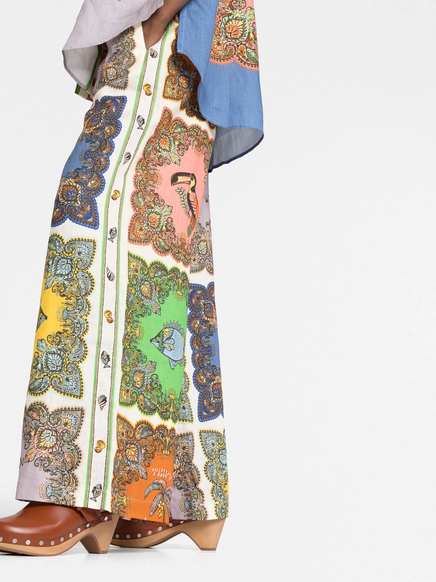 Trippy Troppo palazzo trousers