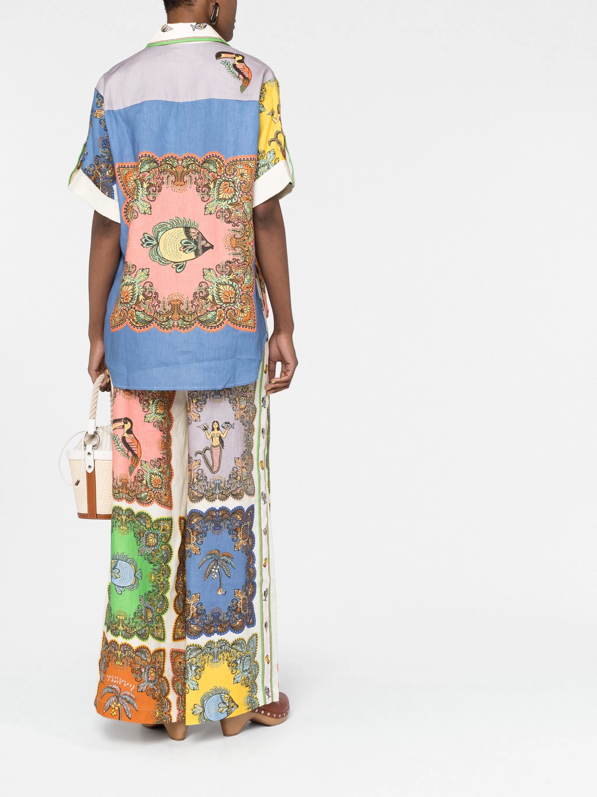 Trippy Troppo palazzo trousers