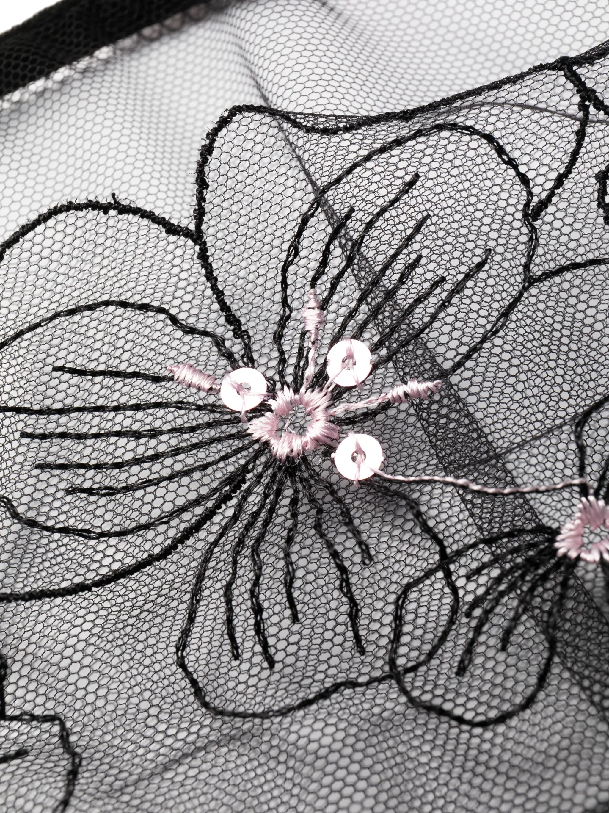 lace-panel bow-detail briefs