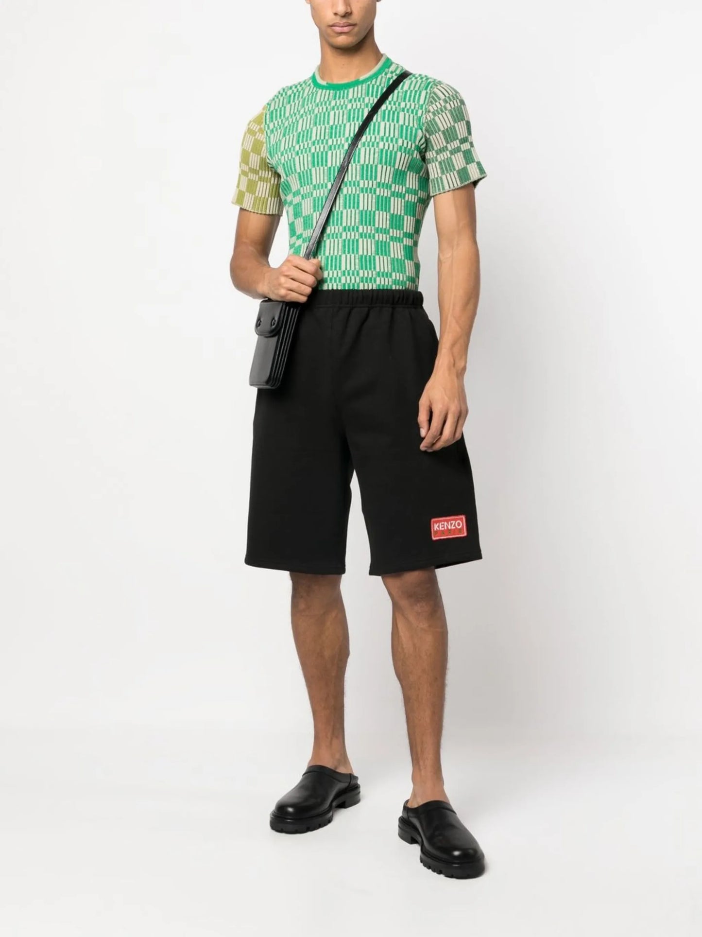 logo-patch detail shorts