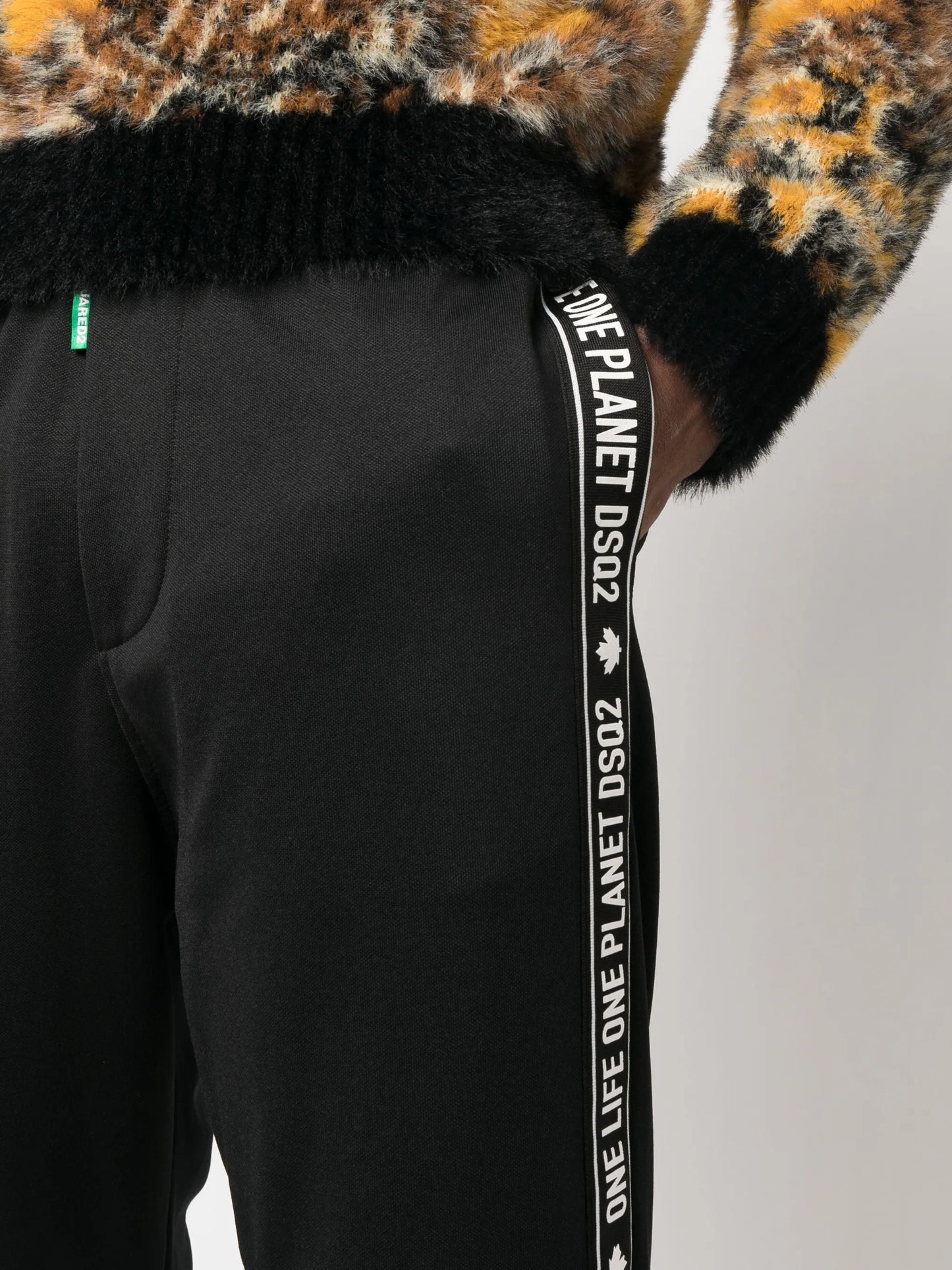 logo-patch track pants