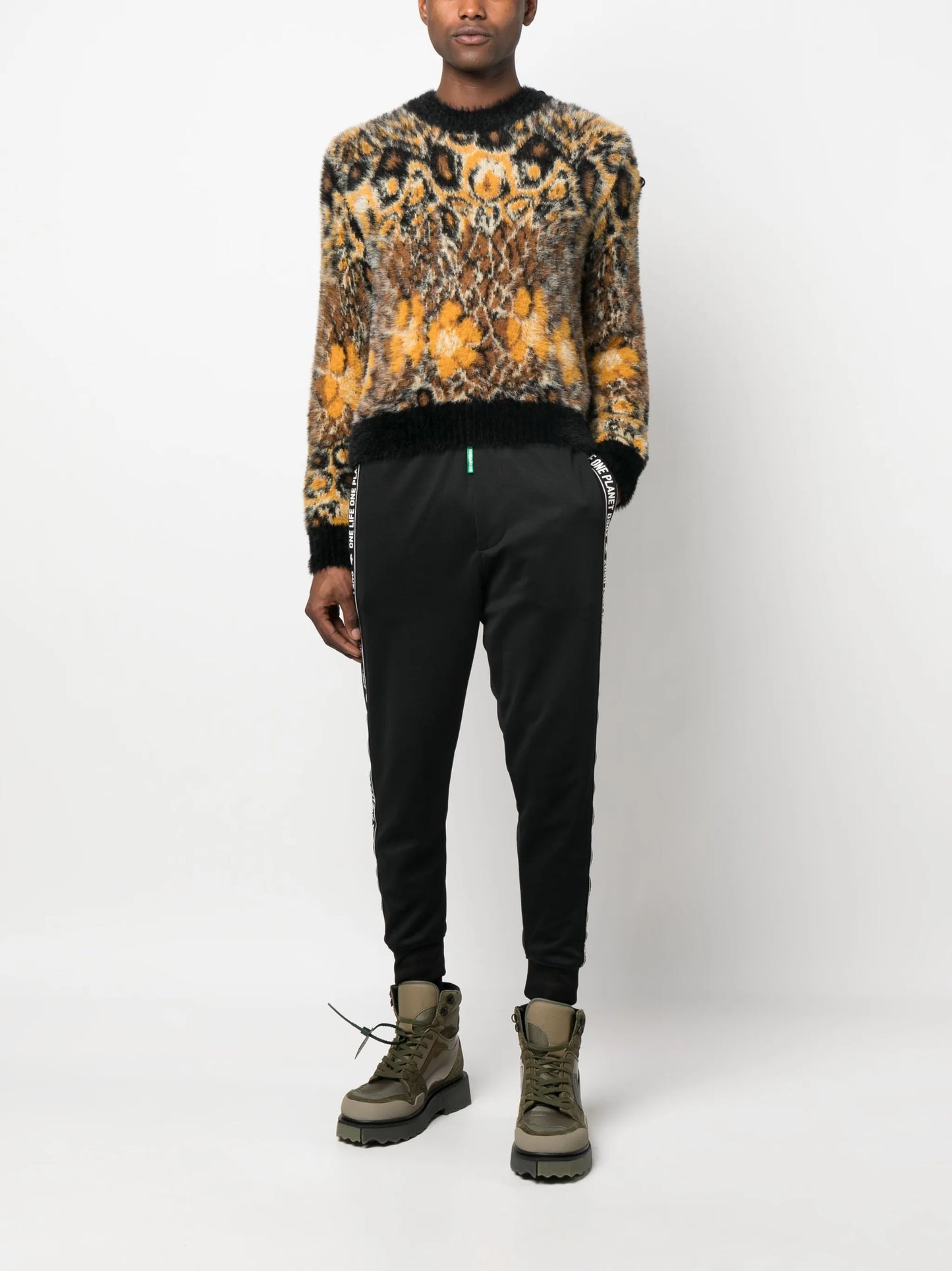logo-patch track pants