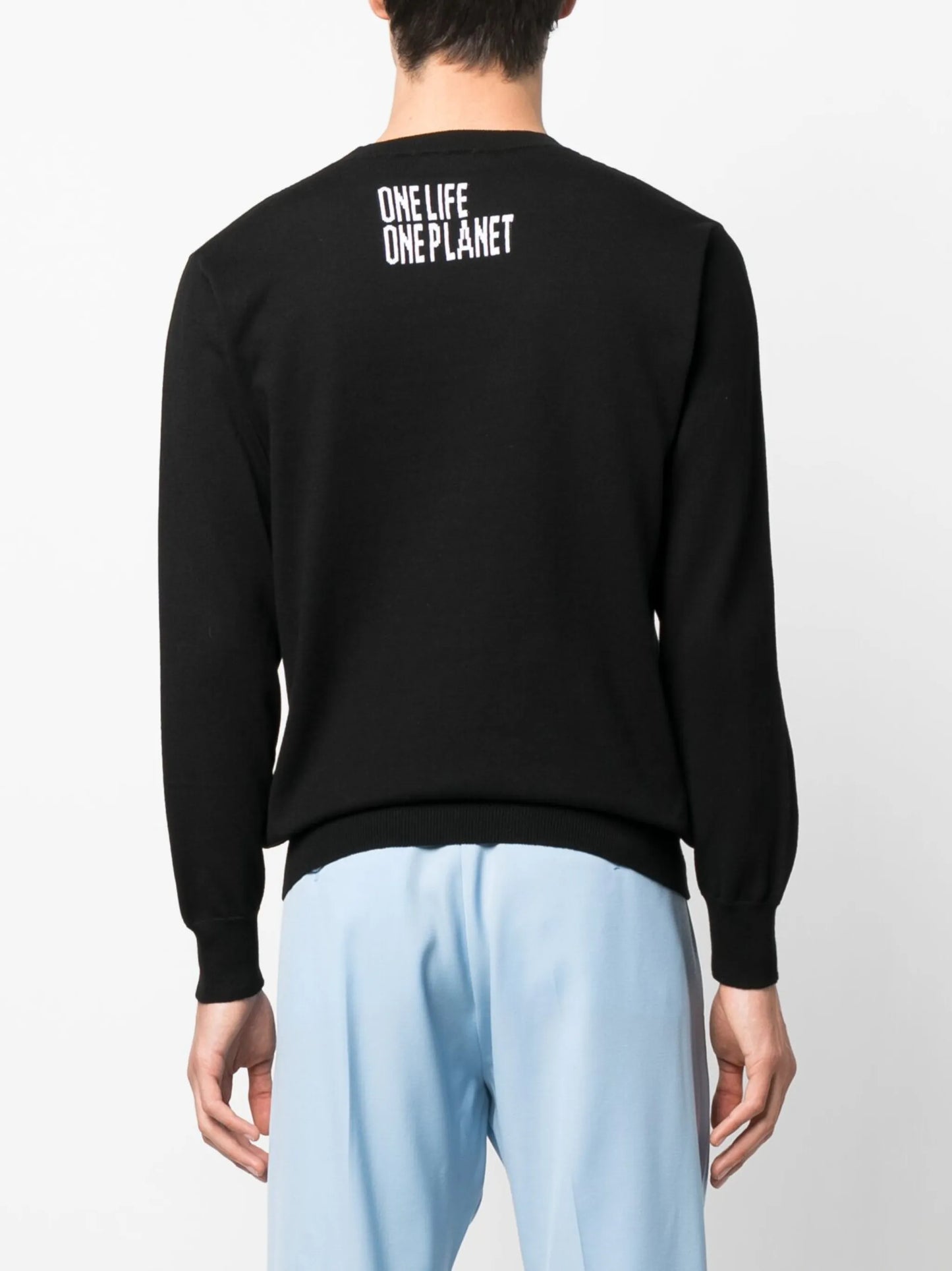 Smurf knitted jumper