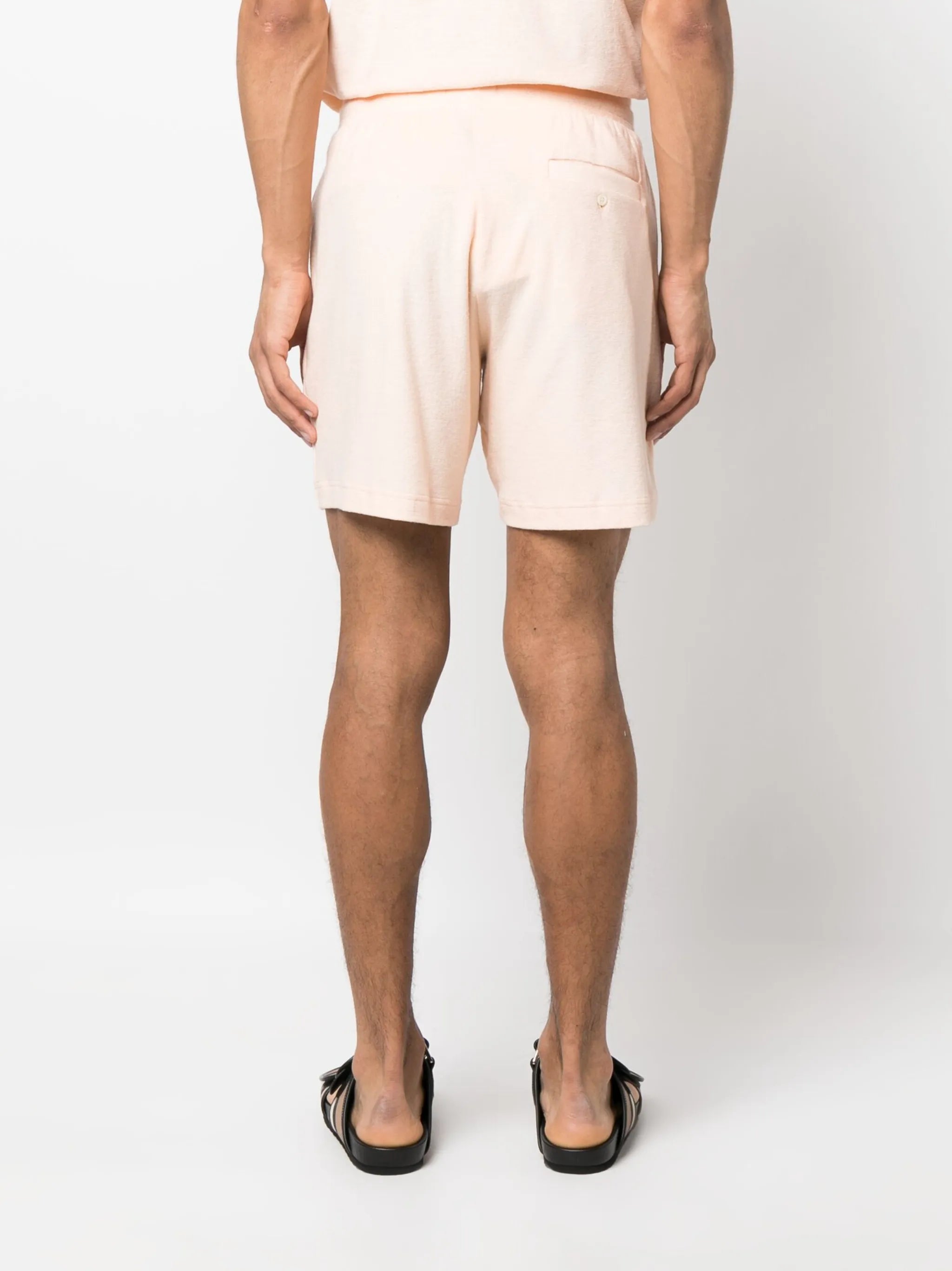 drawstring track shorts