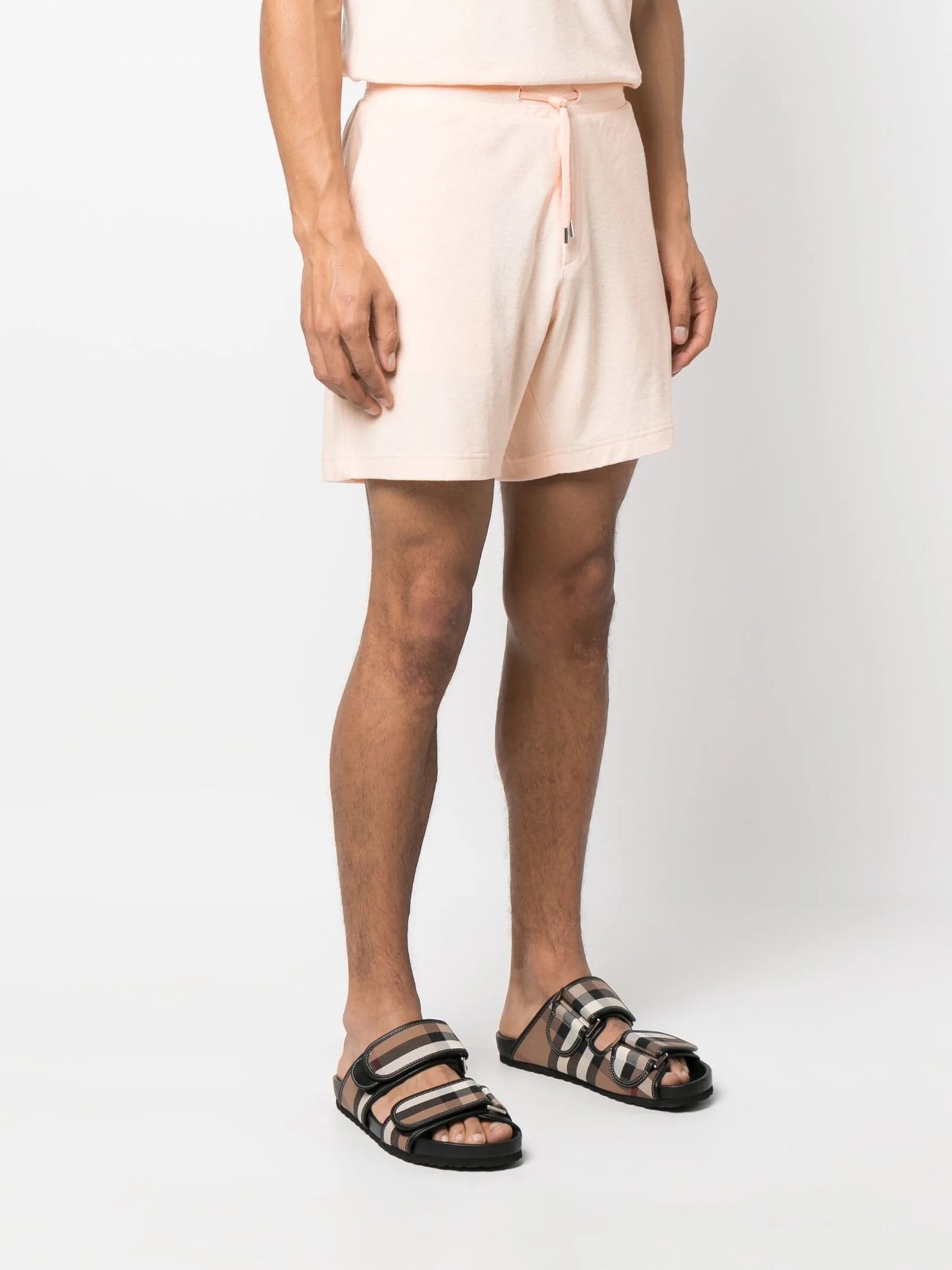 drawstring track shorts