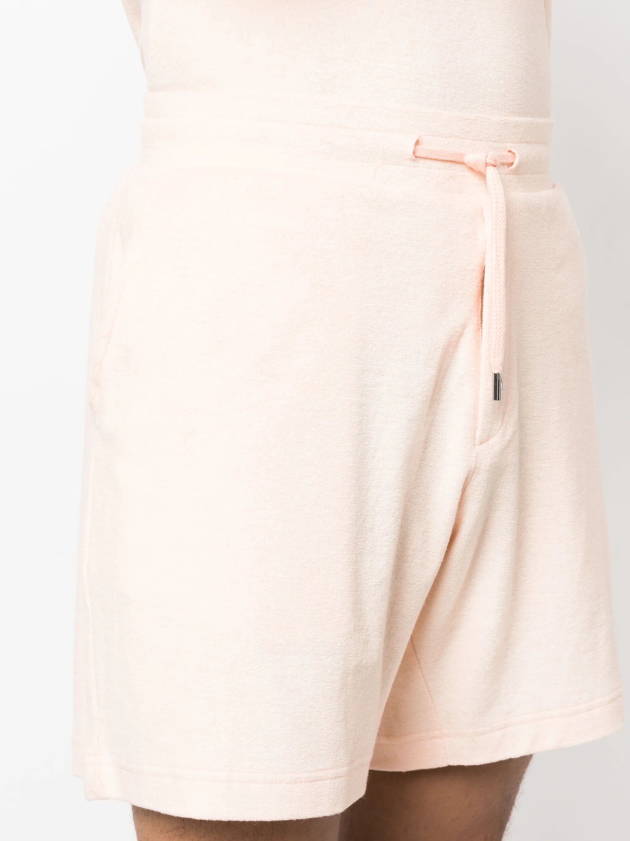 drawstring track shorts