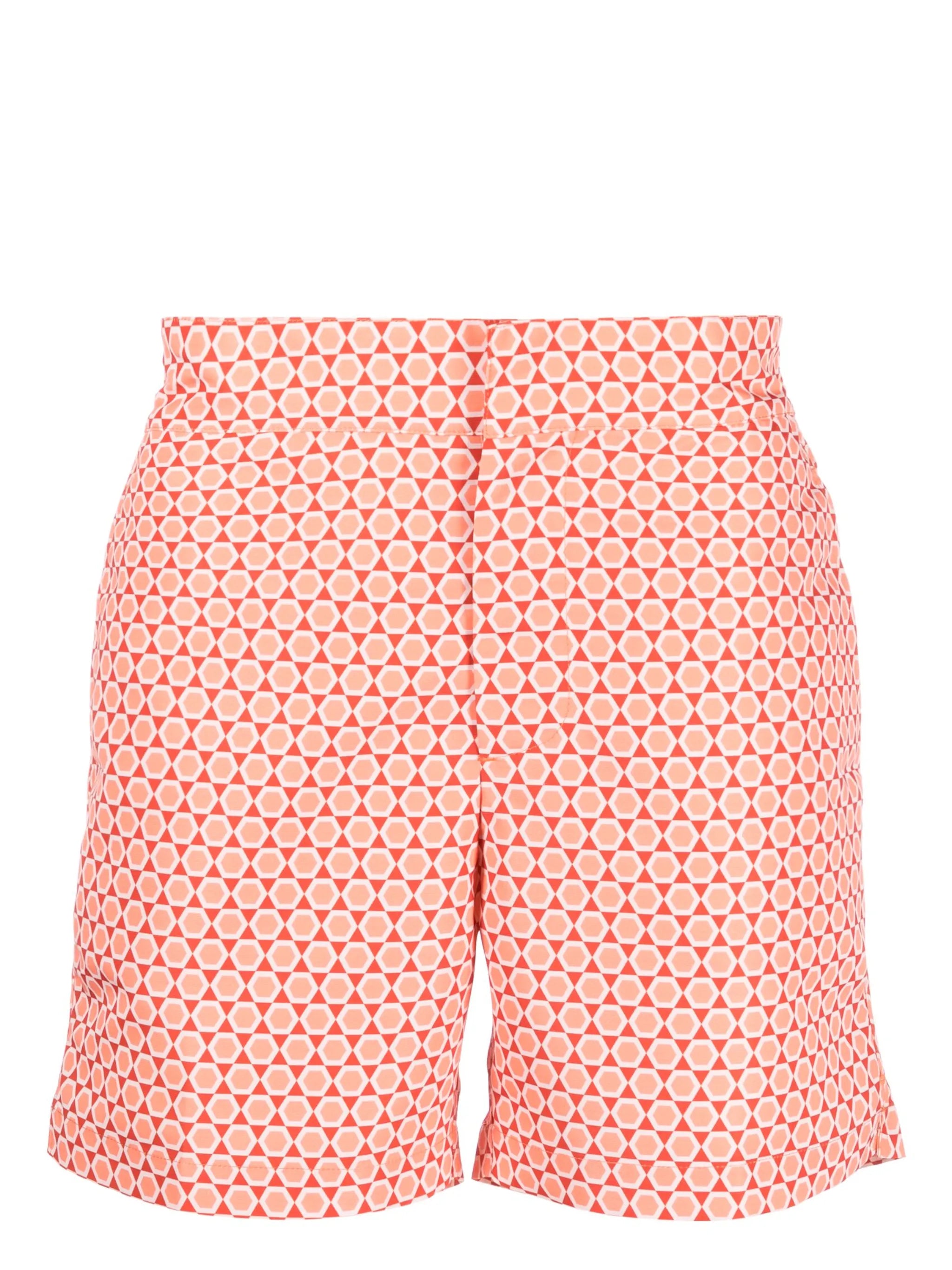 Futevôlei-print swim shorts