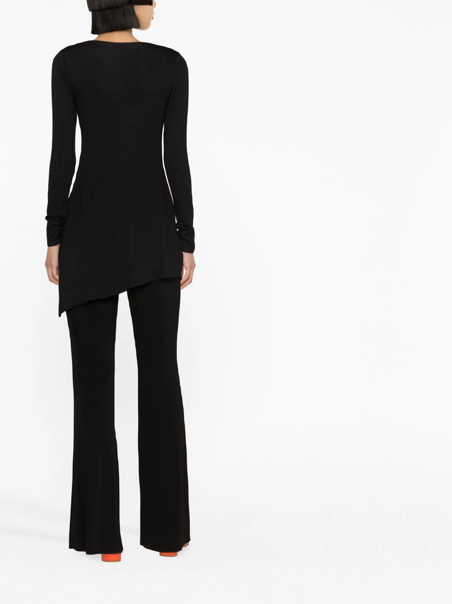 asymmetric long-sleeve cardigan