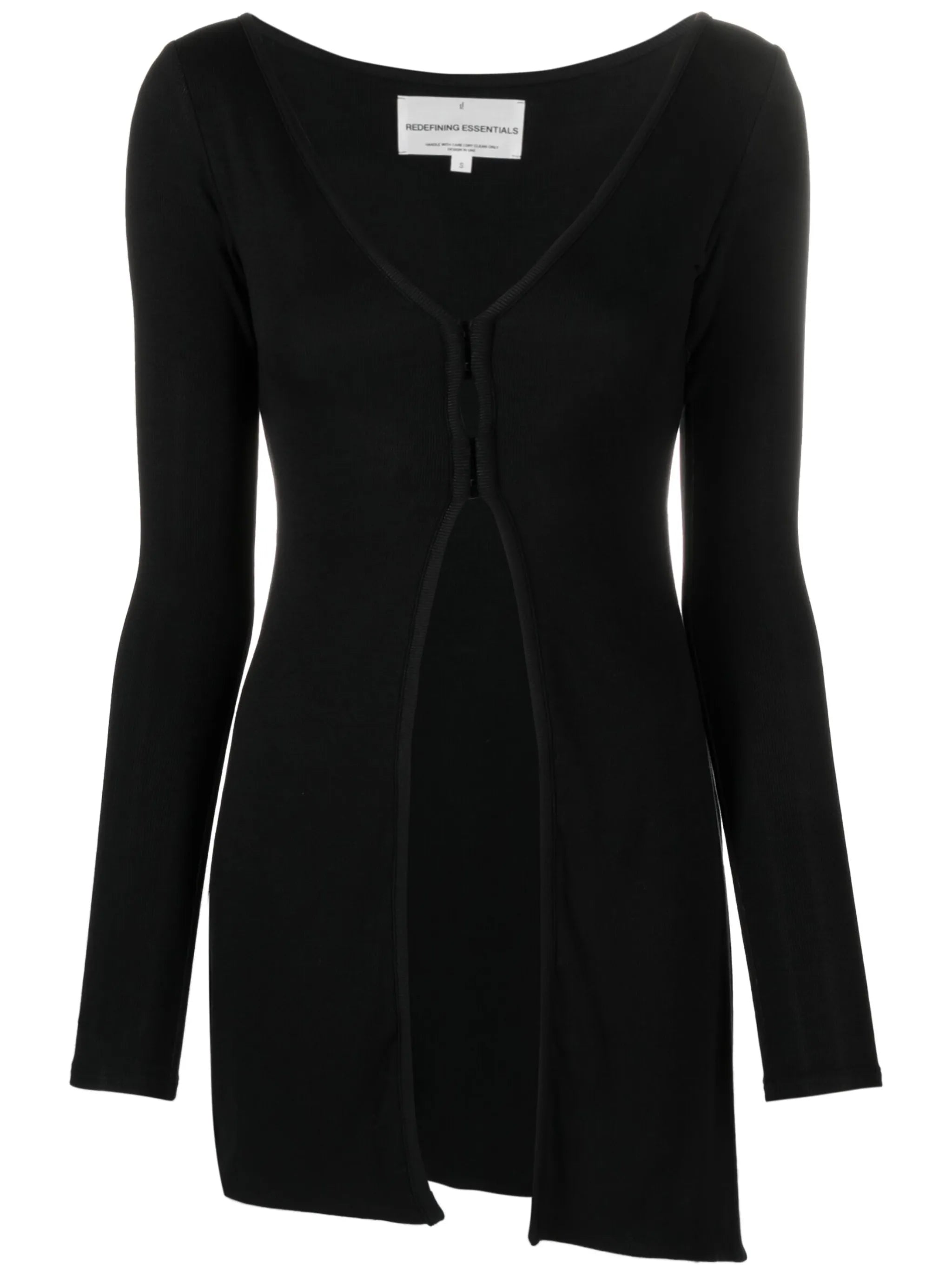 asymmetric long-sleeve cardigan