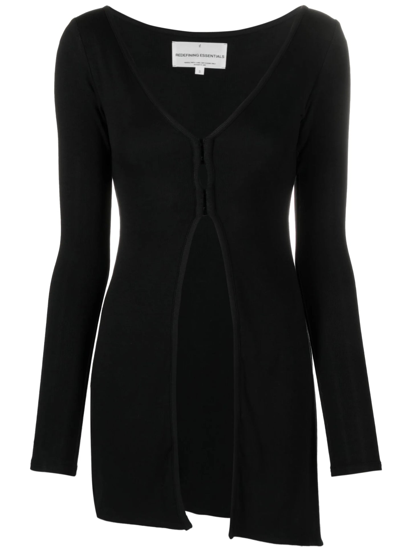 asymmetric long-sleeve cardigan