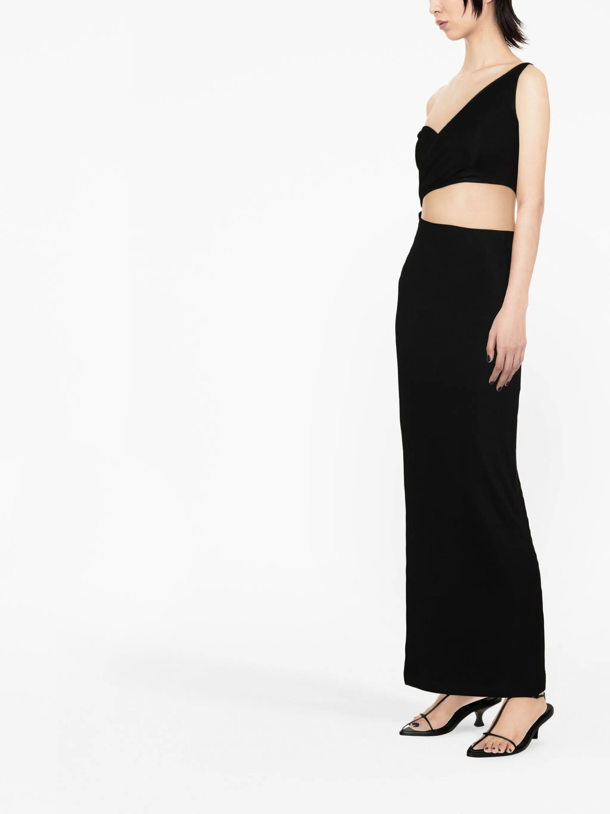 off-shoulder long dress