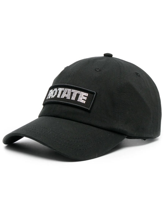 crystal-embellished logo baseball cap