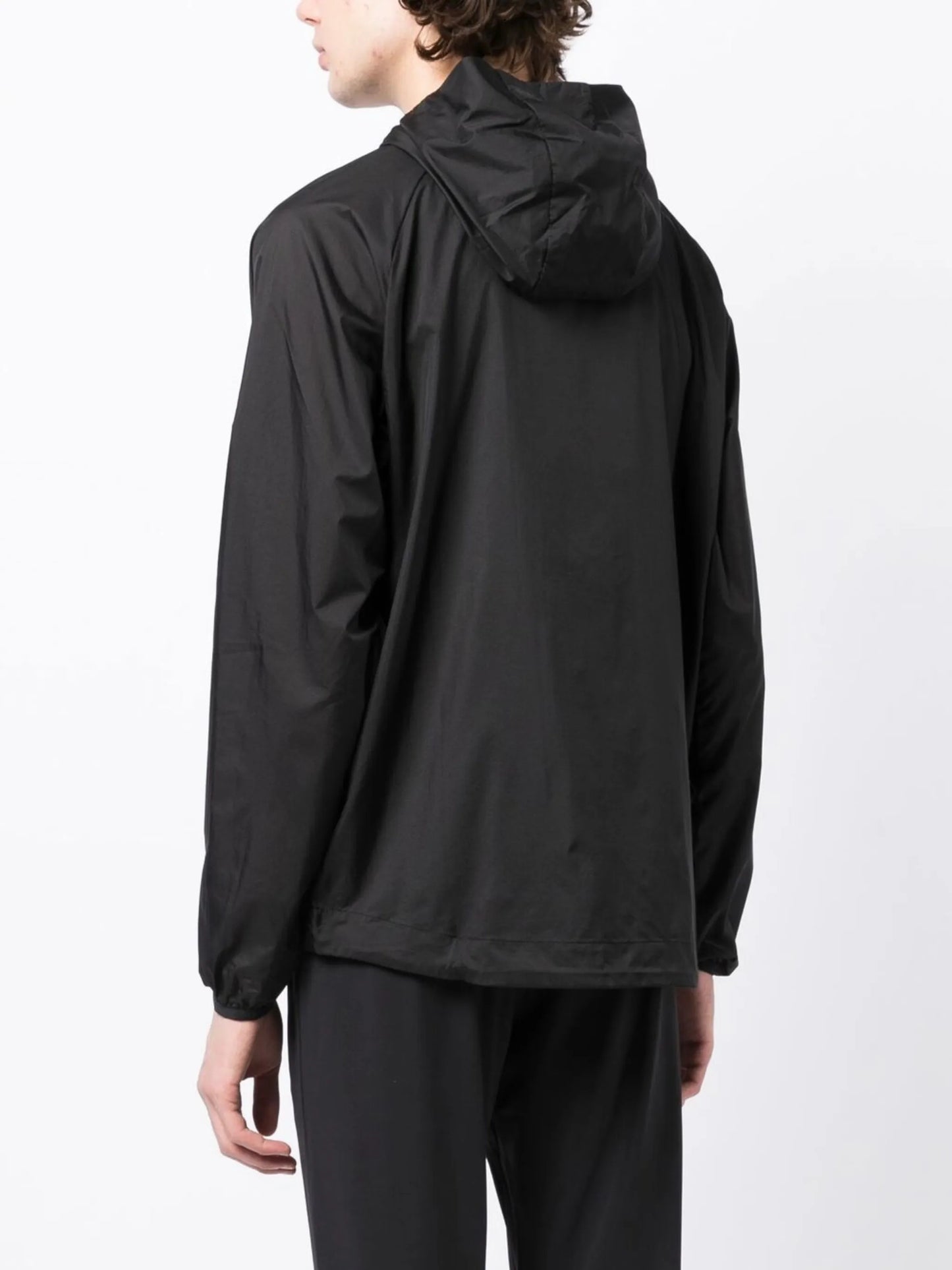 zip-up hodded jacket