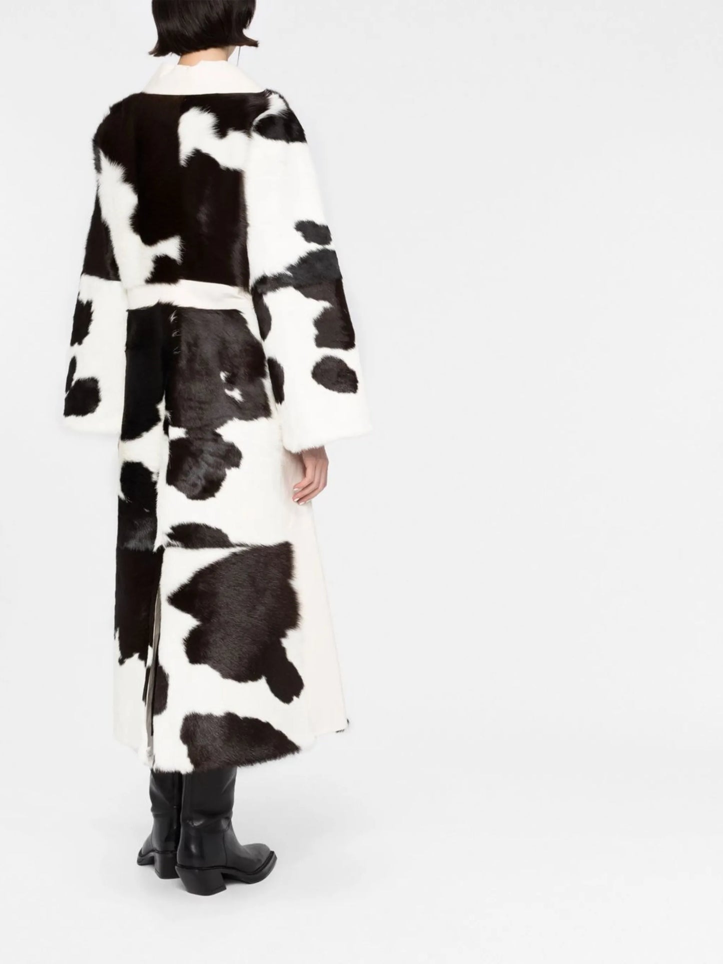 Madalynn cow-print coat