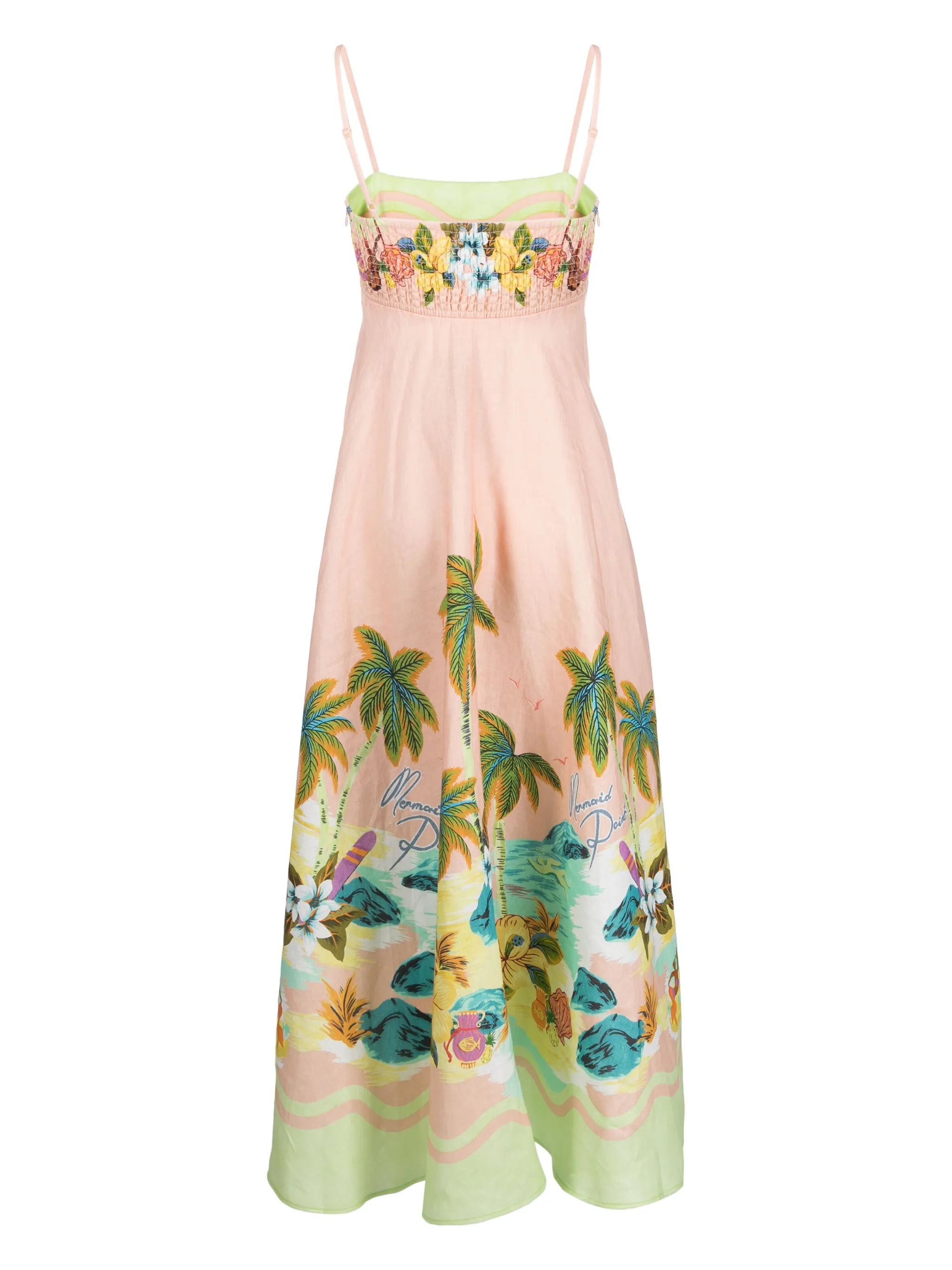 Mermaid Point printed linen dress