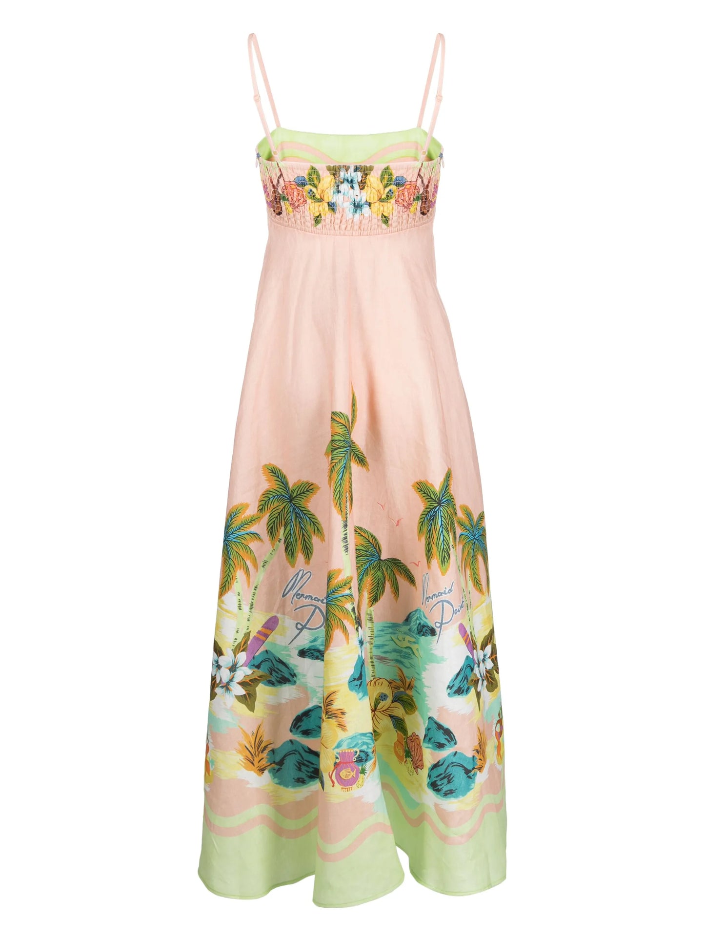 Mermaid Point printed linen dress