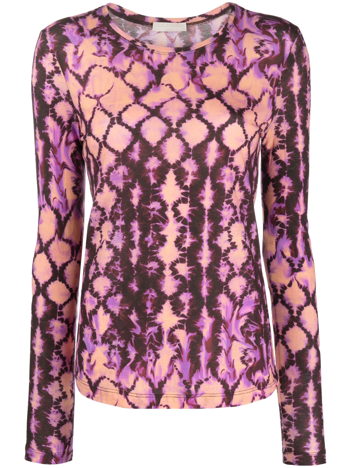 Eve Wisteria-print jersey top