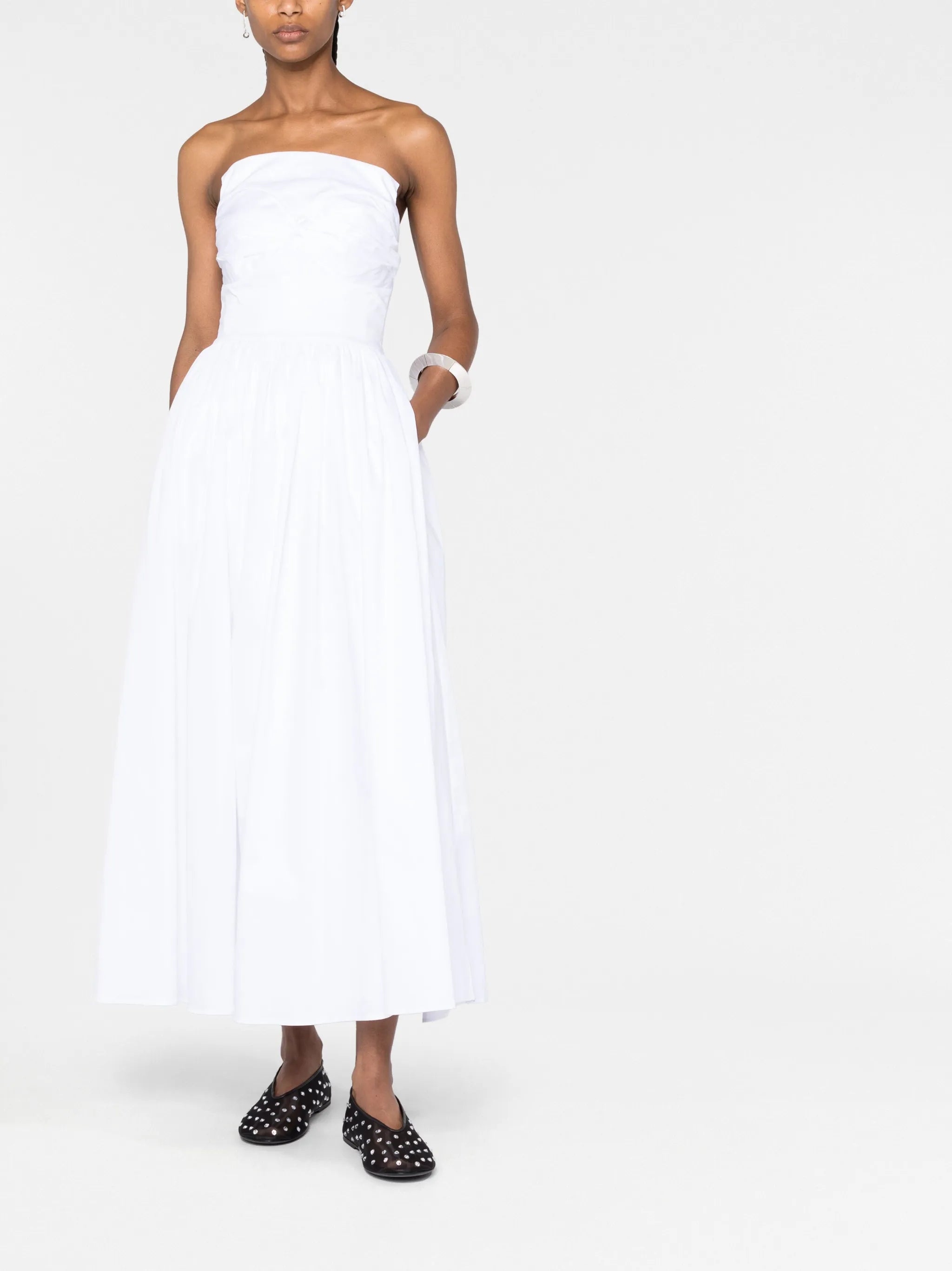 Juliet strapless midi dress