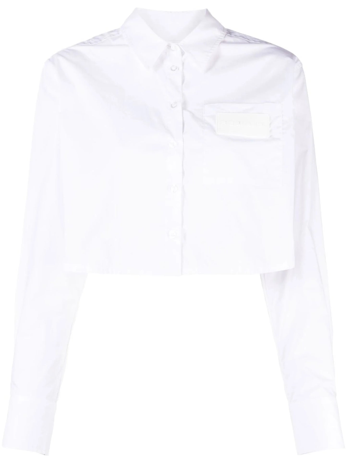 cropped organic cotton shirt